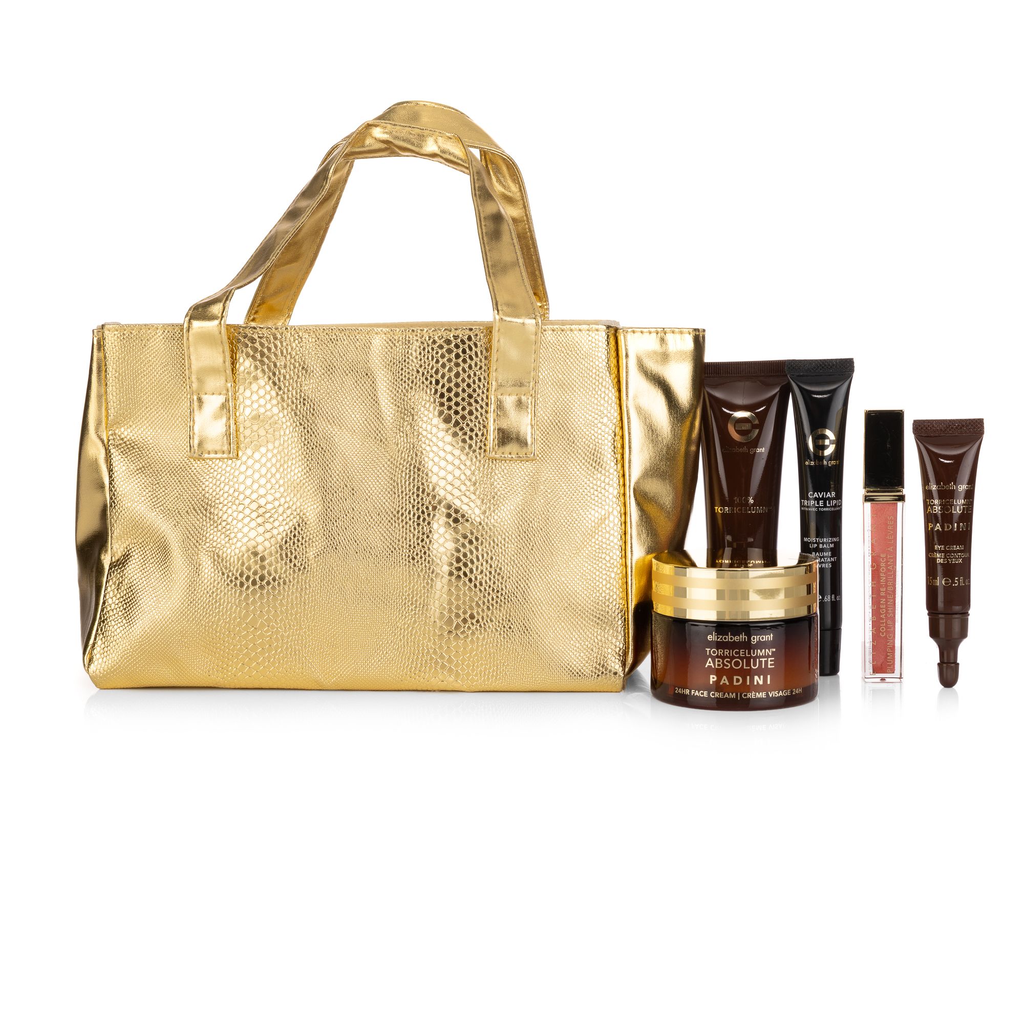 ELIZABETH GRANT Ultimate Bag mit spannenden Produkten 5tlg. und Kosmetiktasche