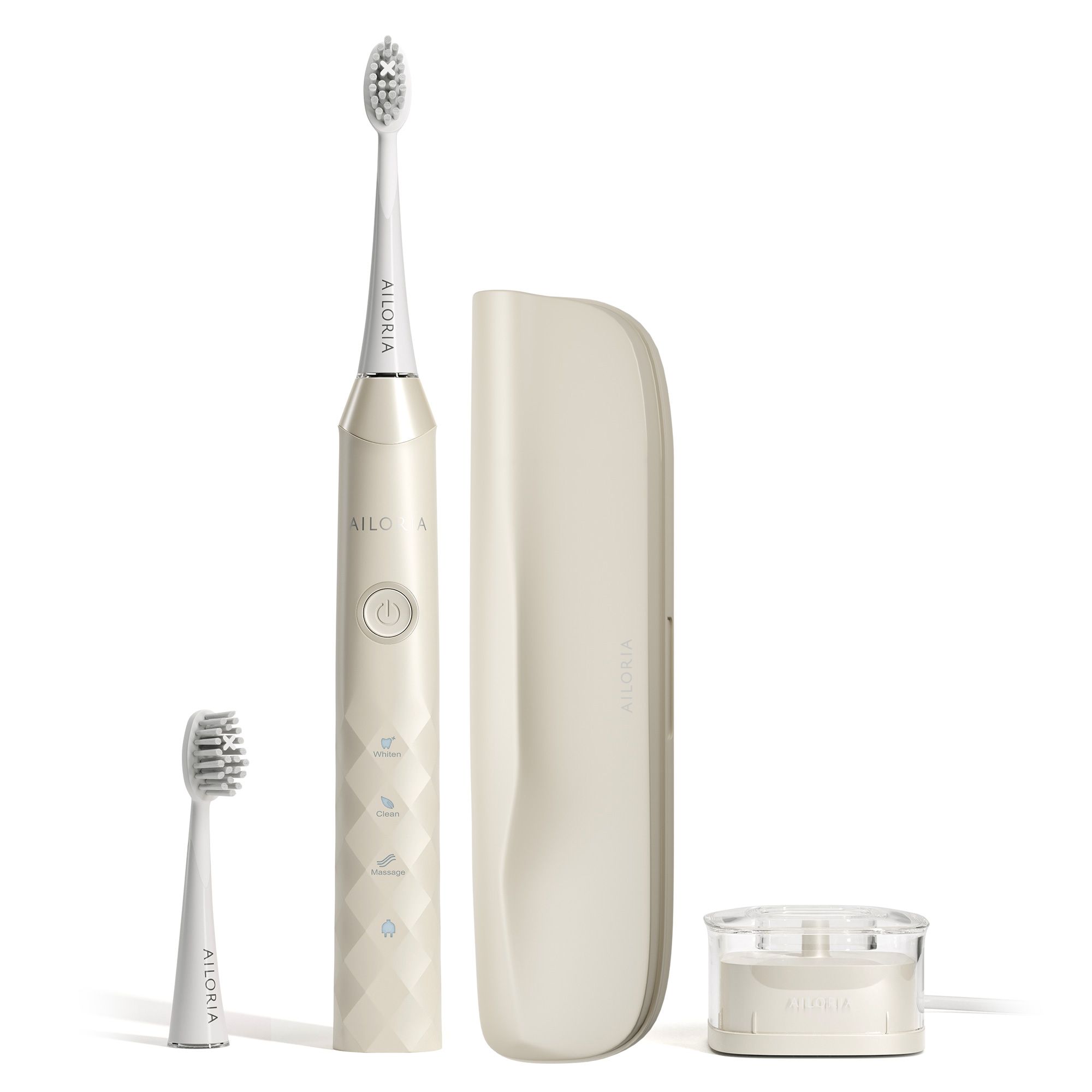 AILORIA Shine Bright Schallzahnbürste inkl. 2 Bürstenköpfe & Aufbewahrungsbox