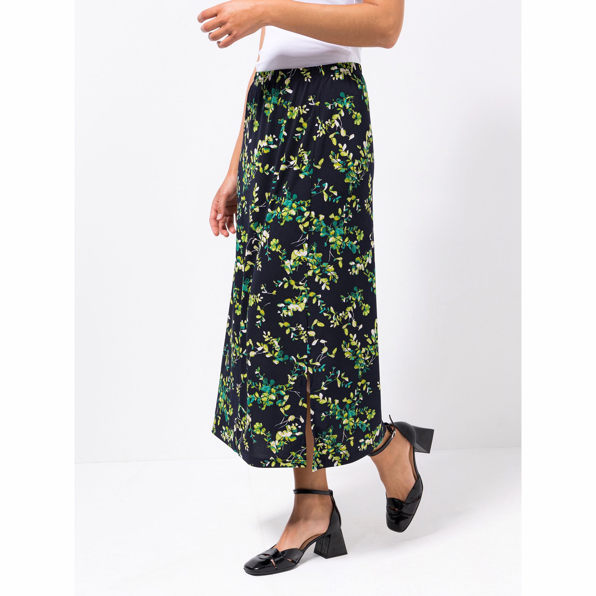 KIM & CO. Maxirock, knöchellang Brazil Knit Jersey Rundumdehnbund figurumspielend