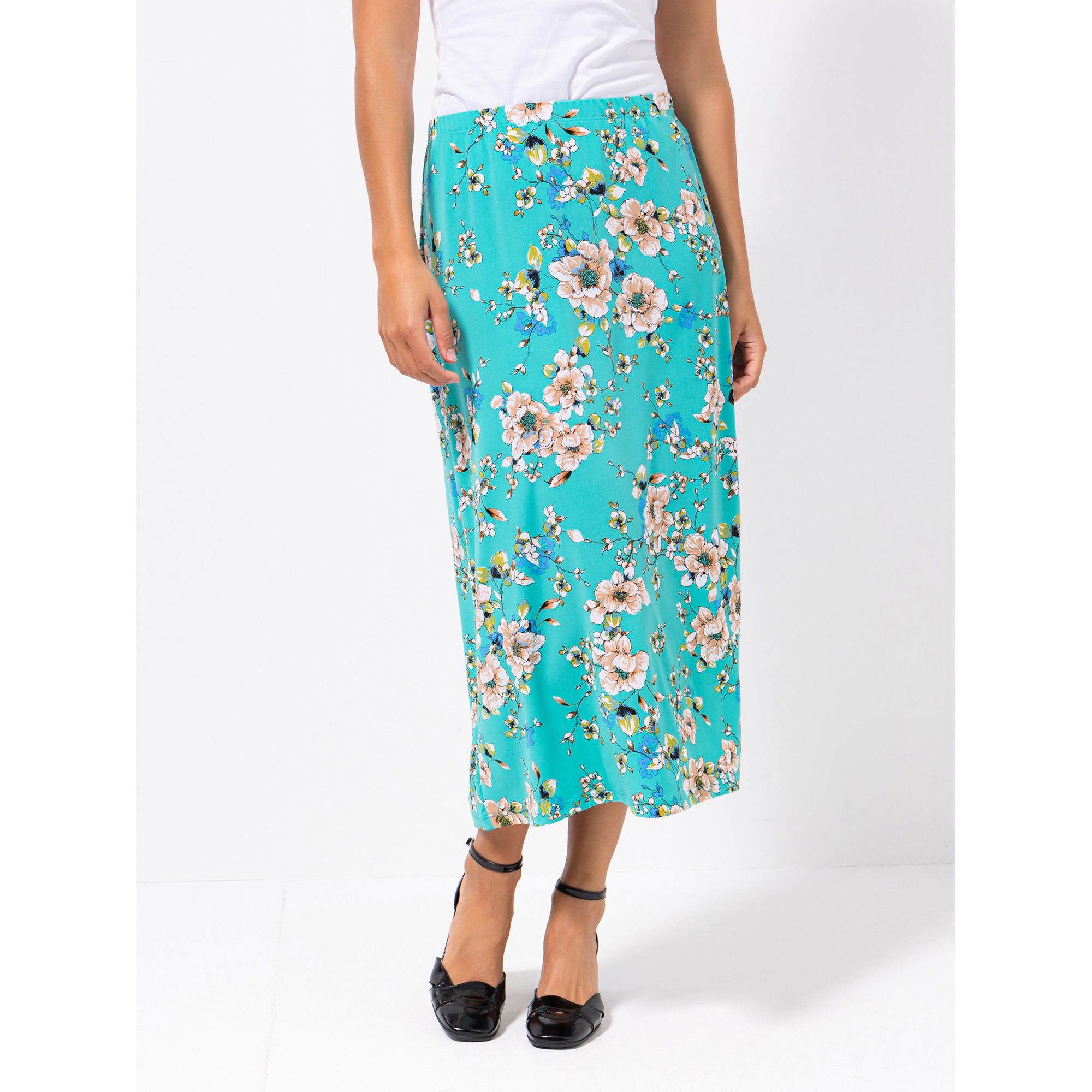 KIM & CO. Maxirock, knöchellang Brazil Knit Jersey Rundumdehnbund figurumspielend