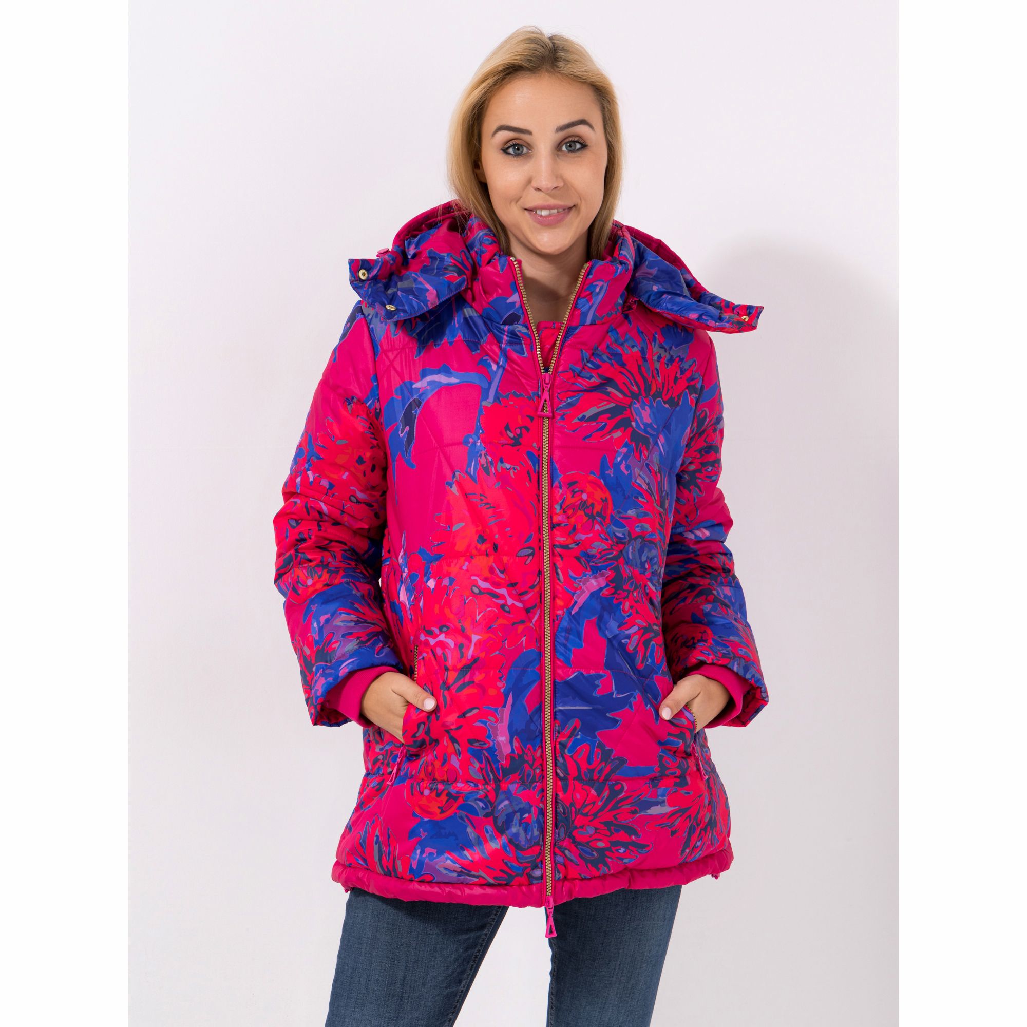 DAWID by Dawid Tomaszewski Steppjacke Strickbündchen figurumspielend