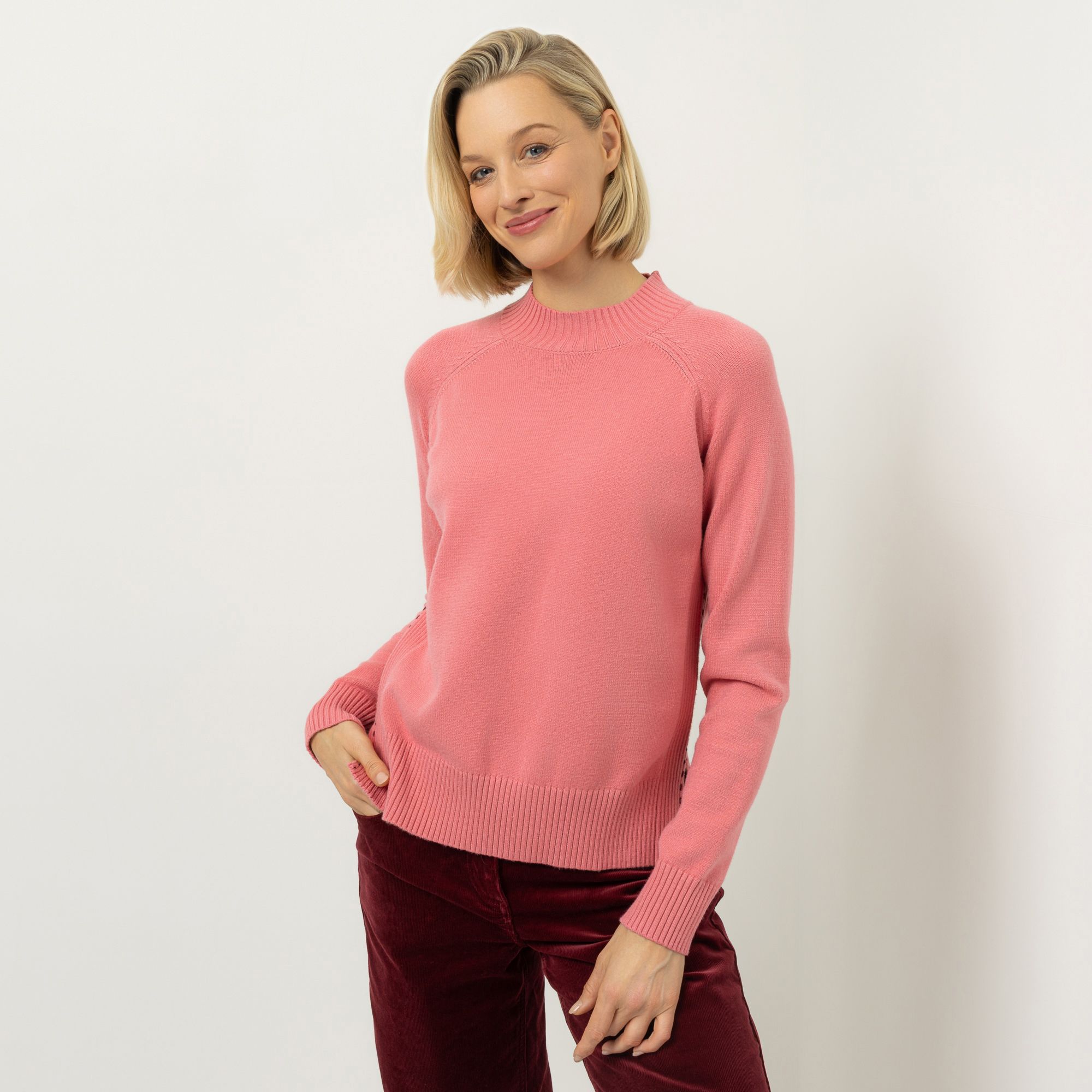 DAWID by Dawid Tomaszewski Pullover, Langarm Stehkragen figurumspielend