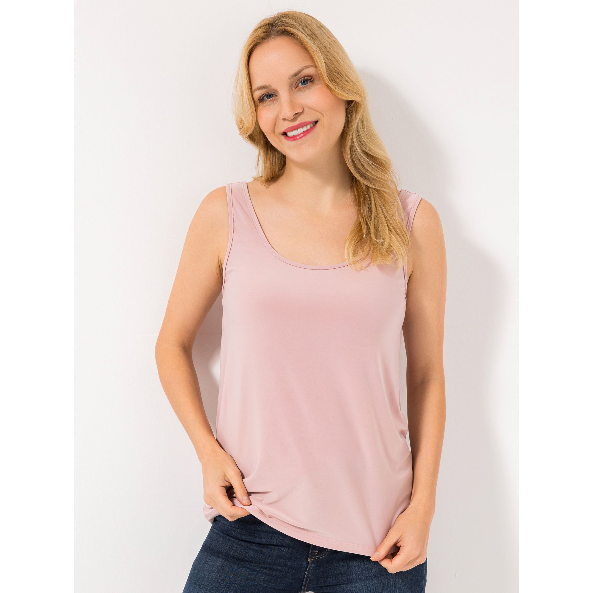 KIM & CO. Top, elastisch Deluxe Brazil Knit Rundhalsausschnitt figurbetont