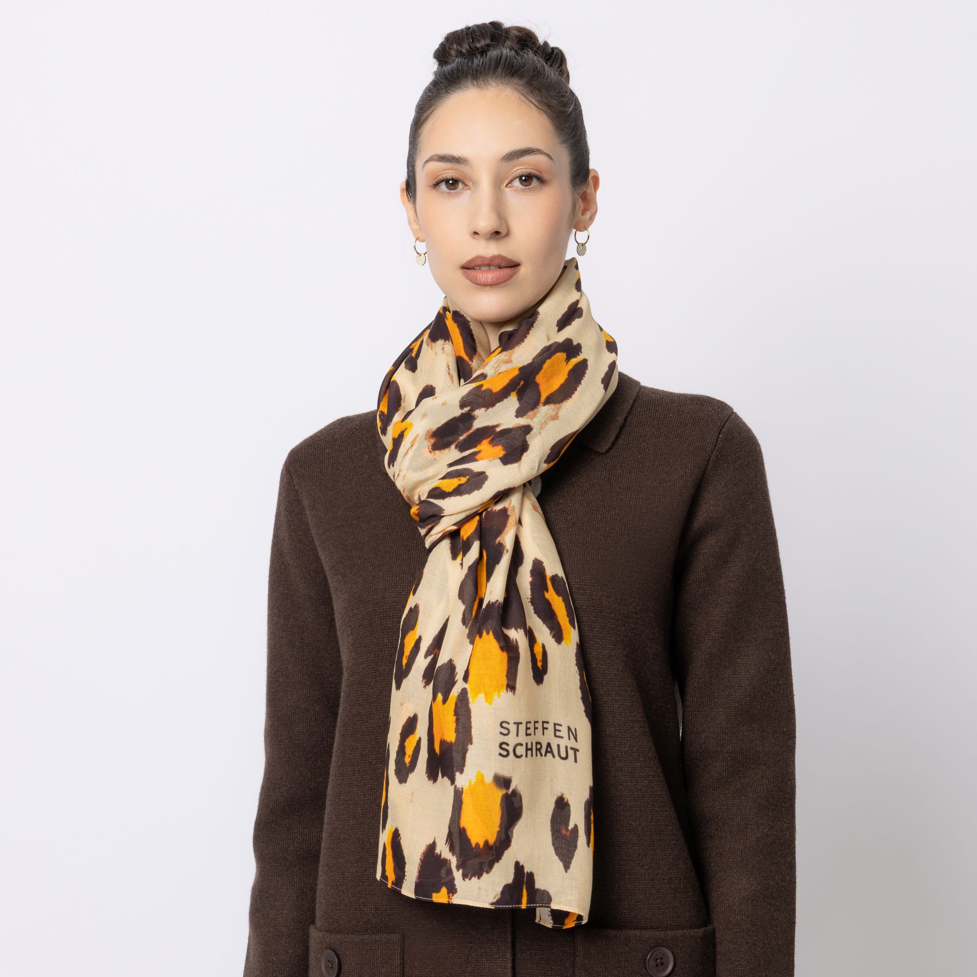 STEFFEN SCHRAUT Schal Biarritz Allover Druck aus ECOVERO™ Viskose ca. 100x190cm
