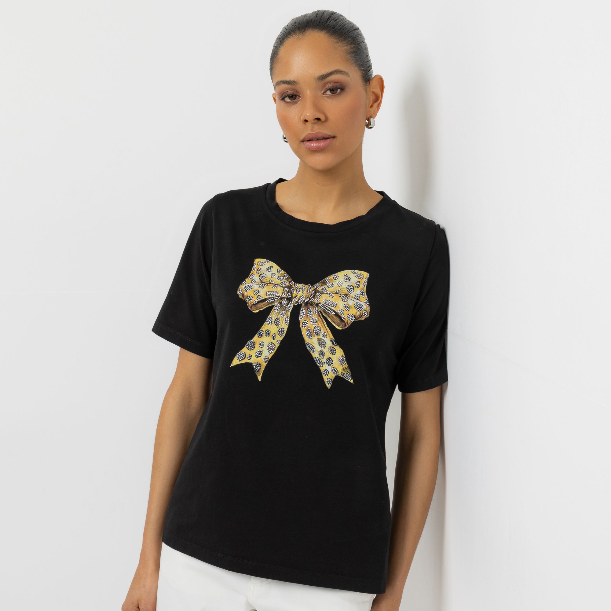 STEFFEN SCHRAUT Shirt, 1/2-Arm Rundhalsausschnitt Glitzerdetails figurumspielend