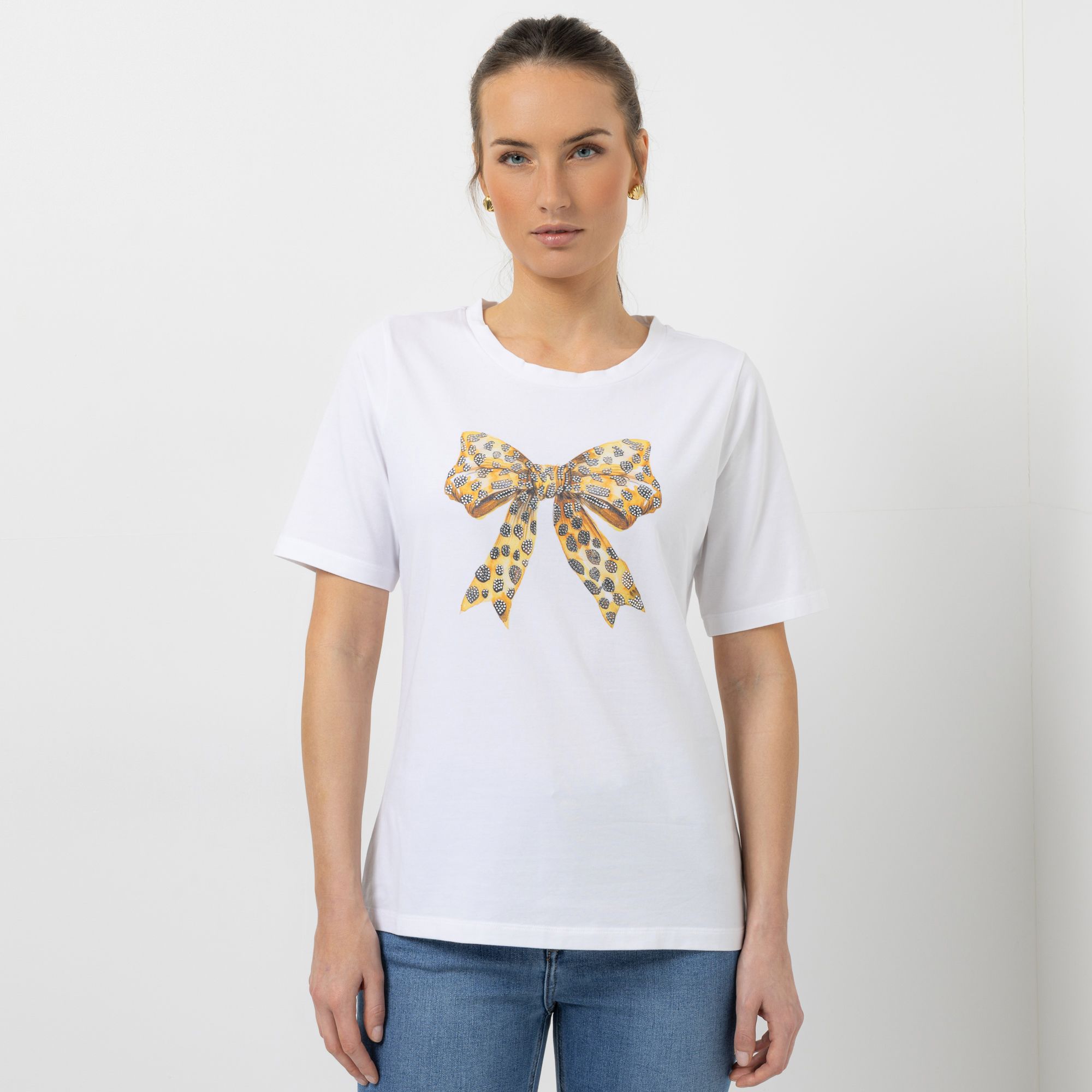 STEFFEN SCHRAUT Shirt, 1/2-Arm Rundhalsausschnitt Glitzerdetails figurumspielend