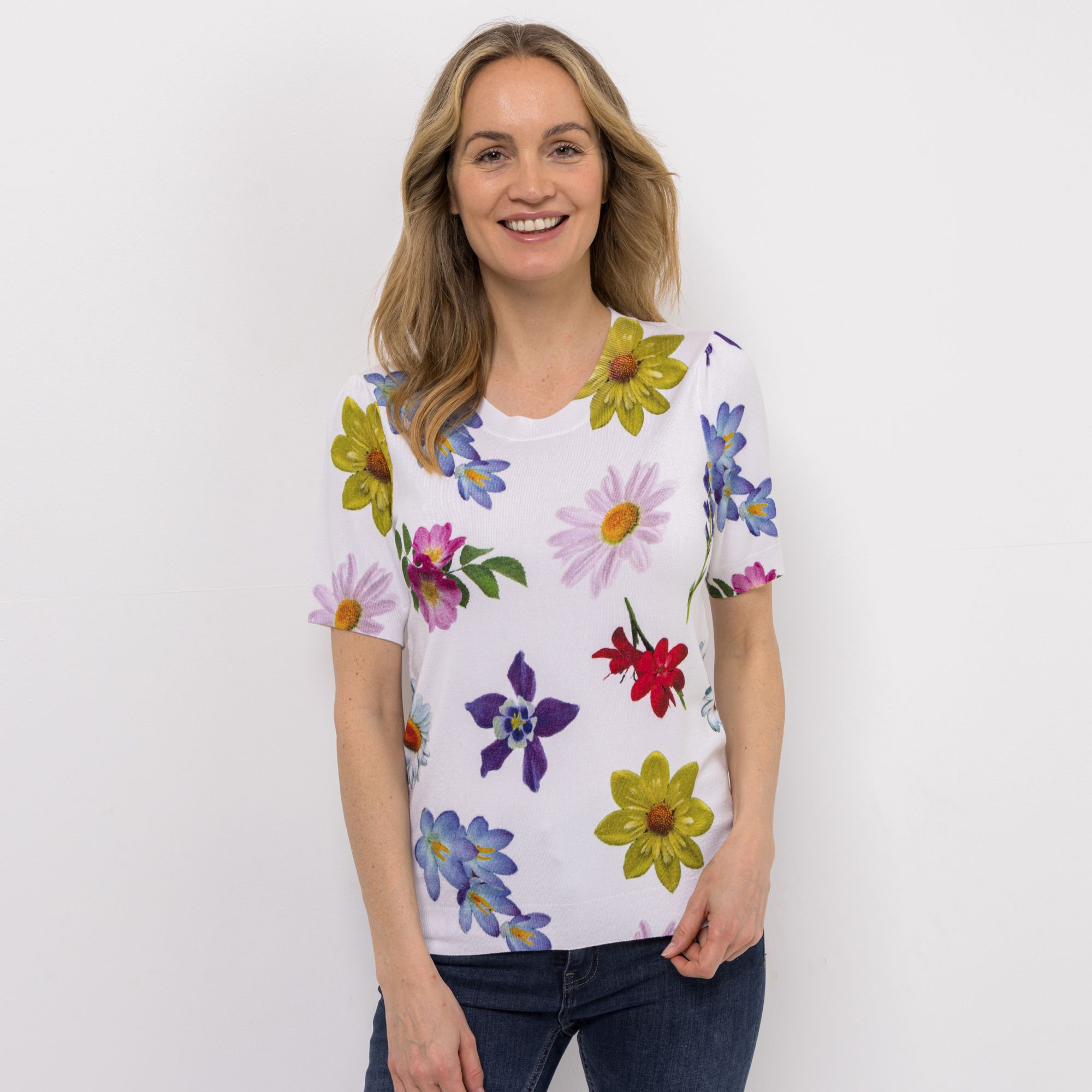 DAWID by Dawid Tomaszewski Pullover, 1/2-Arm Rundhalsausschnitt figurumspielend