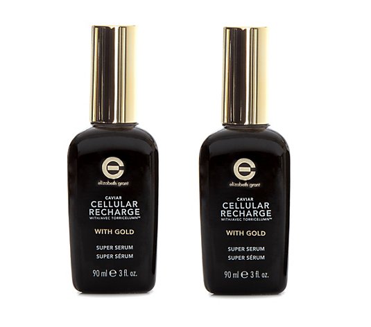 ELIZABETH GRANT Caviar Cellular Recharge Super Face Serum mit Gold 2x 90ml