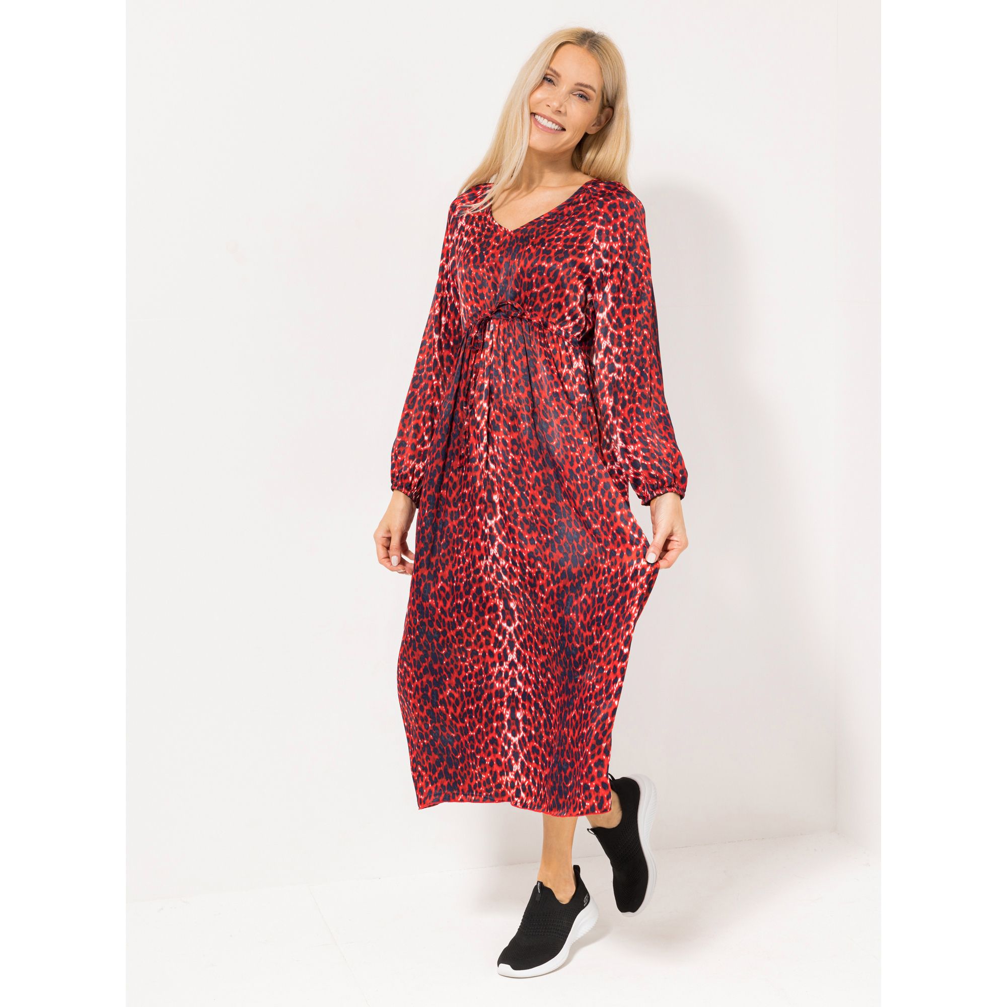 SOULS BY EYWASOULS® Maxi-Kleid, Bindeband Bindeband in Taille leger weit