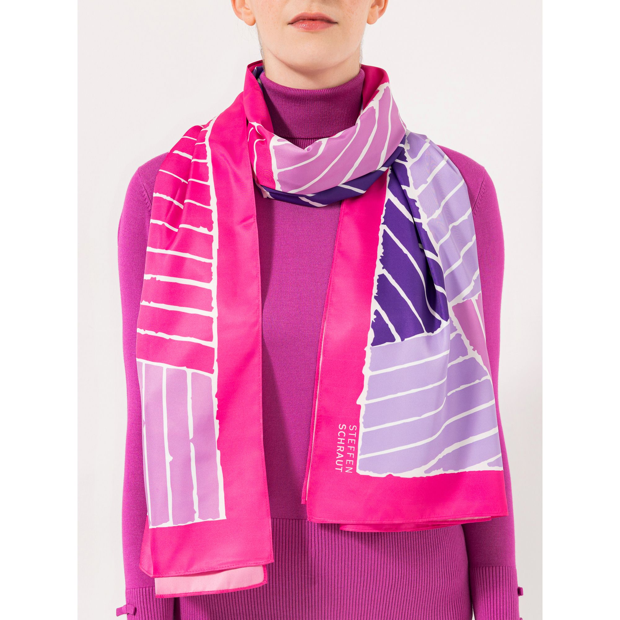 STEFFEN SCHRAUT Schal Caracas Twill-Stoff Allover-Druck ca. 90x190cm