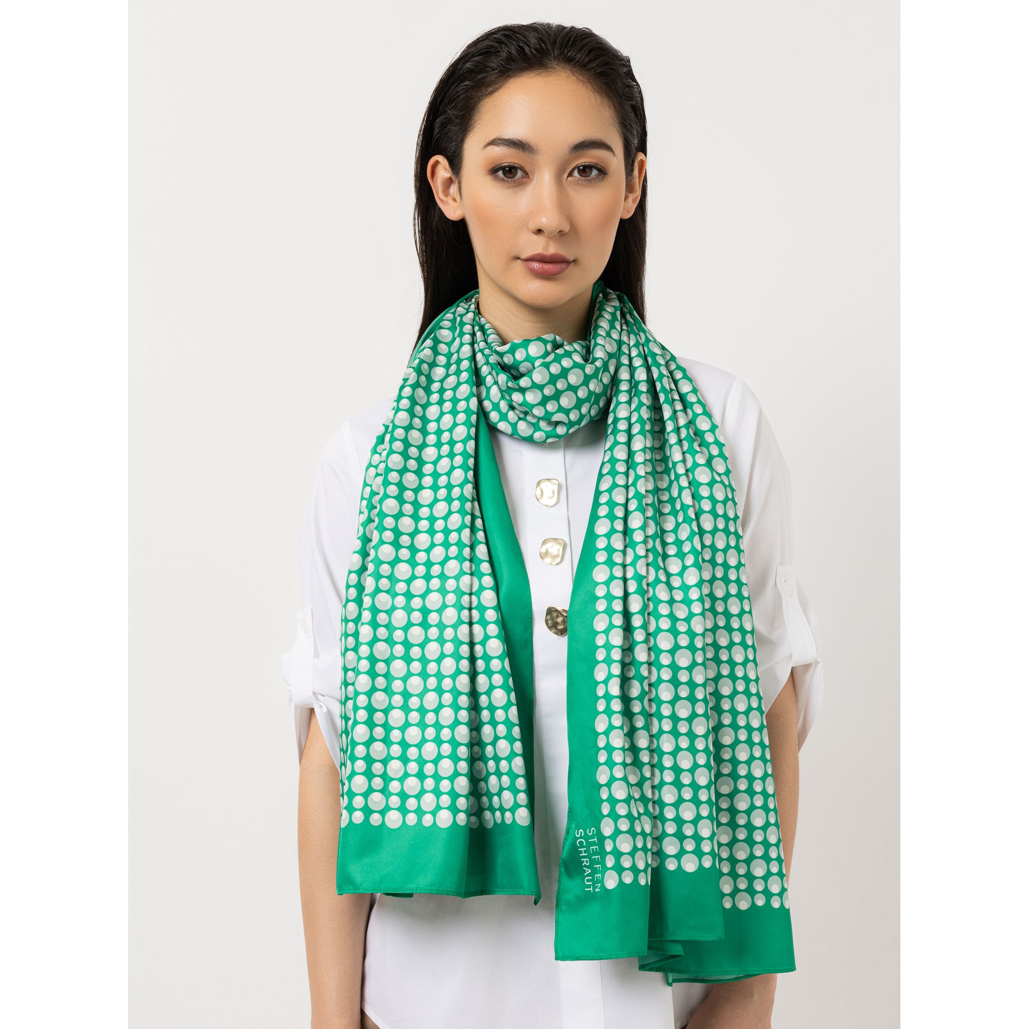 STEFFEN SCHRAUT Schal Caracas Twill-Stoff Allover-Druck ca. 190x90cm