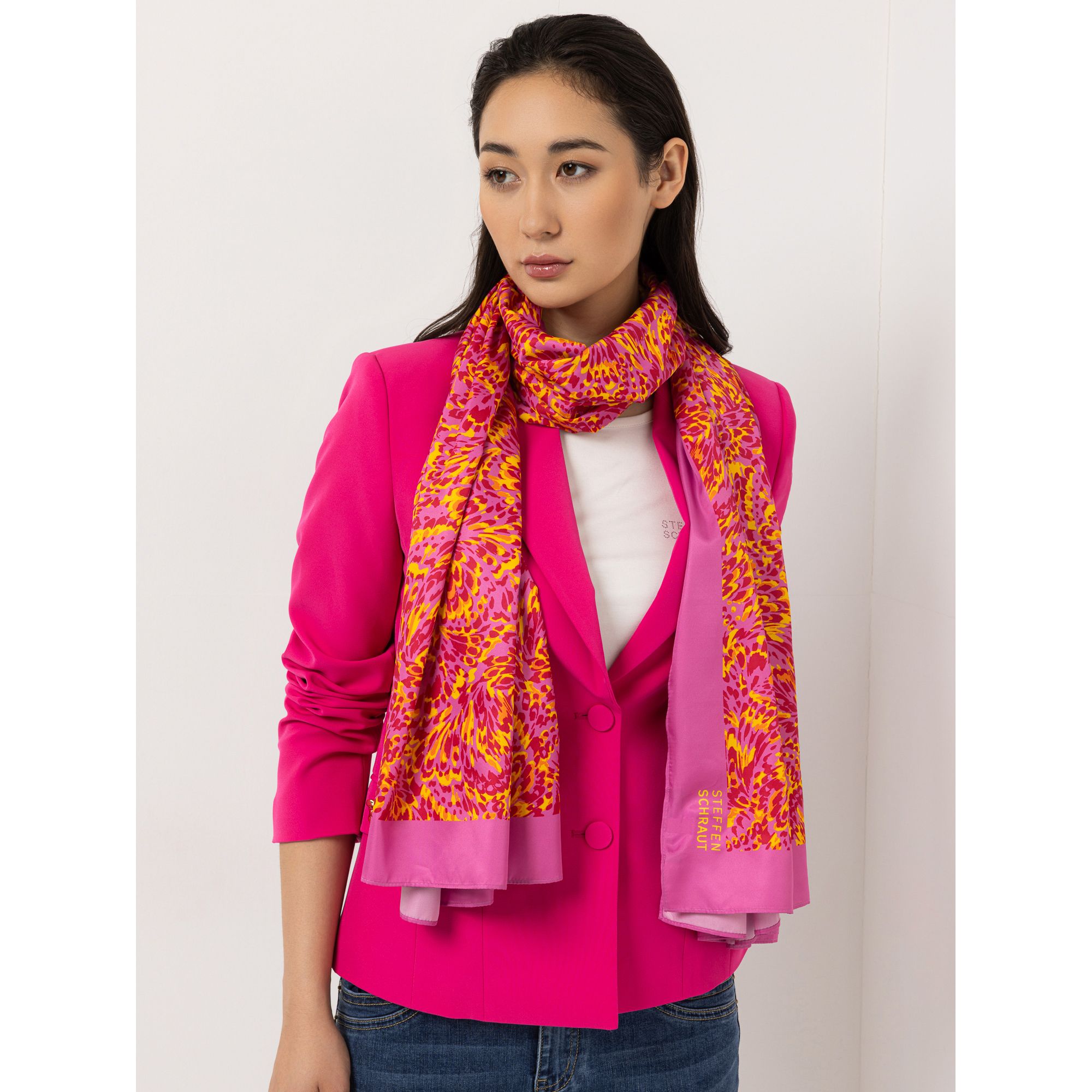 STEFFEN SCHRAUT Schal Caracas Twill-Stoff Allover-Druck ca. 190x90cm