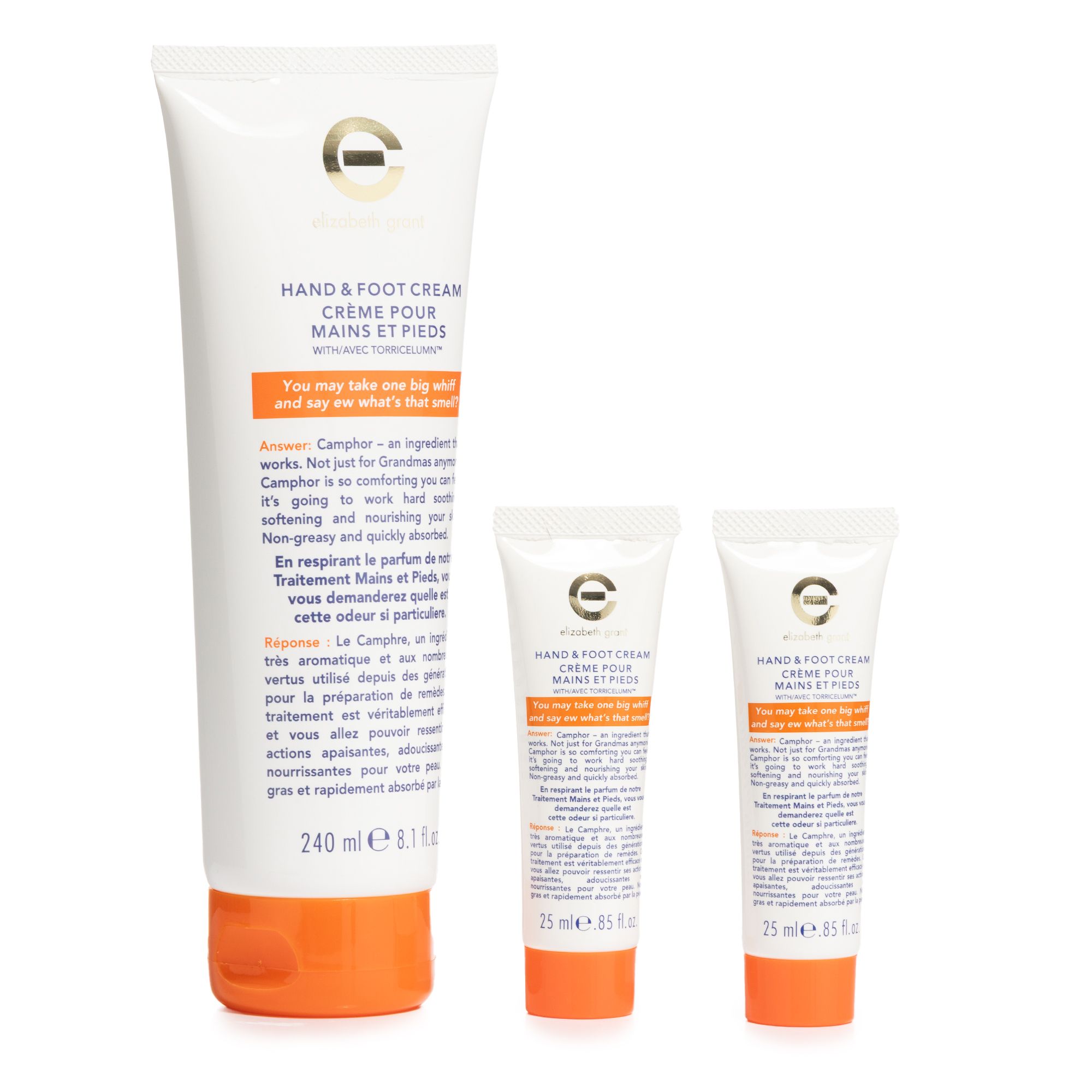ELIZABETH GRANT Home & Away Hand- und Fußcreme 240ml und 2x 25ml