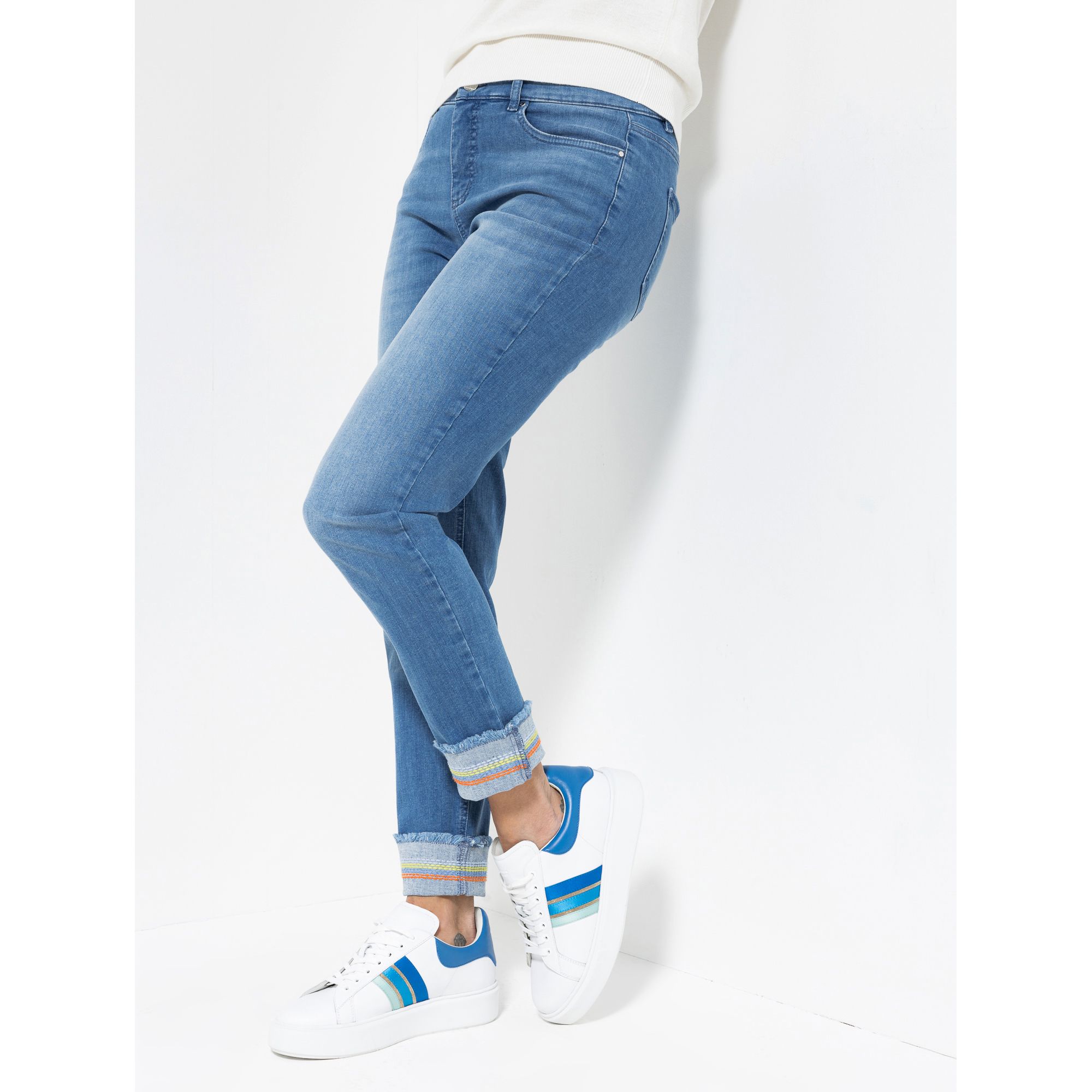 SCHRAUT Bein knöchellang schmales Jeans 5-Pocket-Style STEFFEN