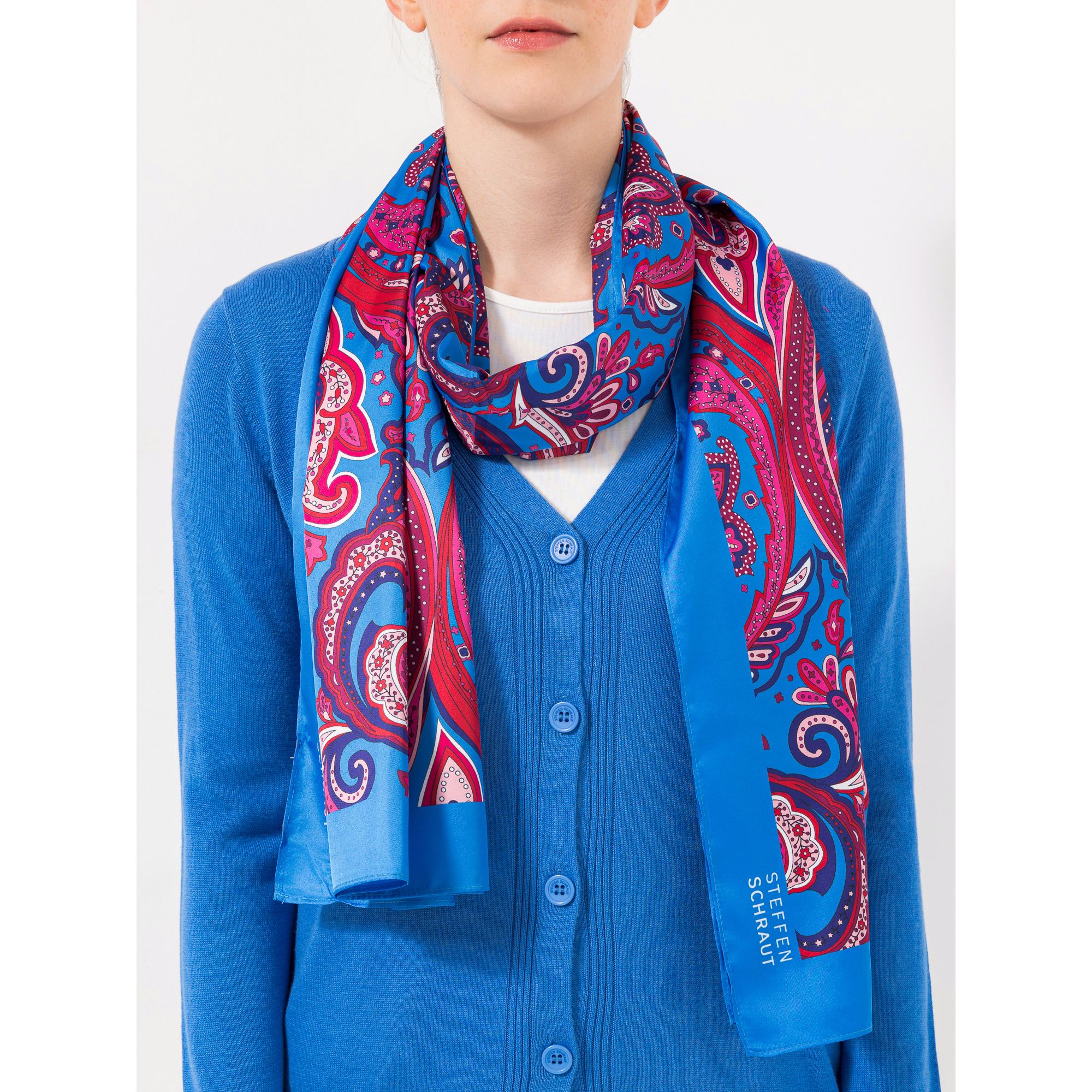 STEFFEN SCHRAUT Schal Caracas Twill-Stoff Allover-Druck ca. 90x190cm