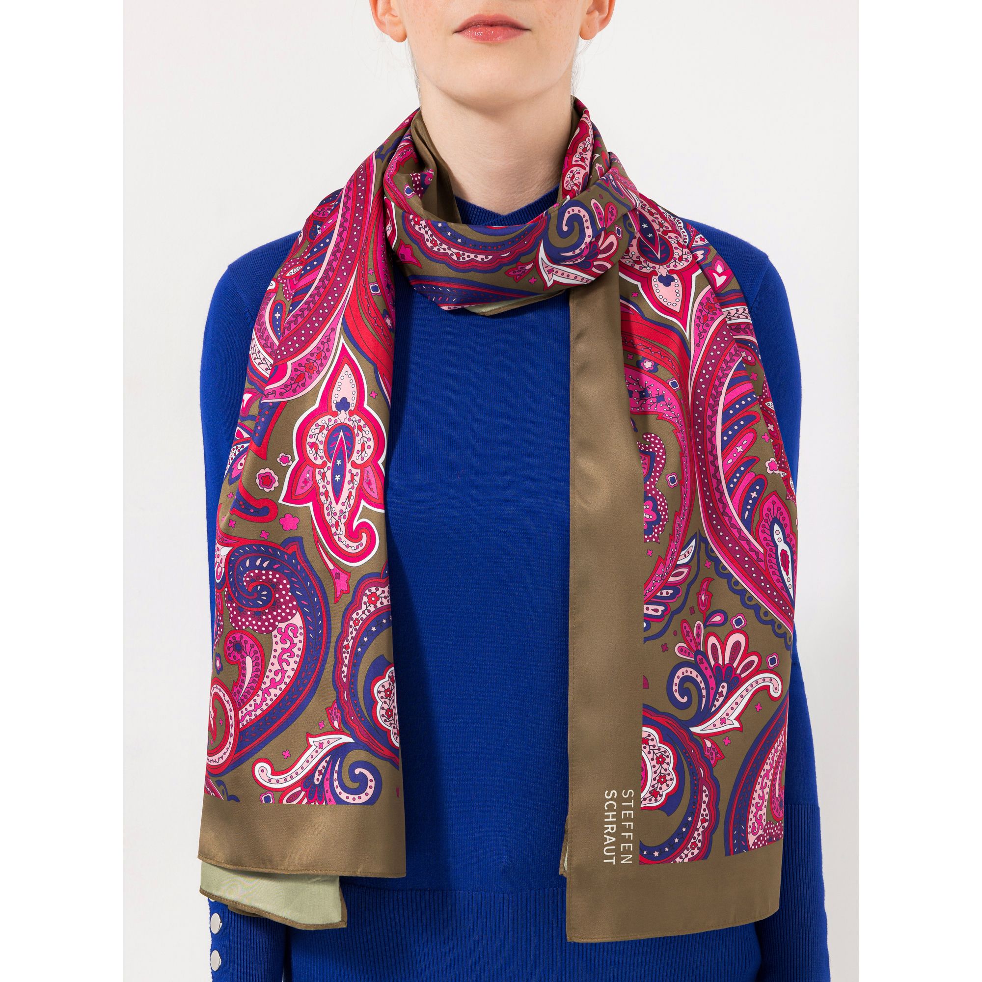 STEFFEN SCHRAUT Schal Caracas Twill-Stoff Allover-Druck ca. 90x190cm