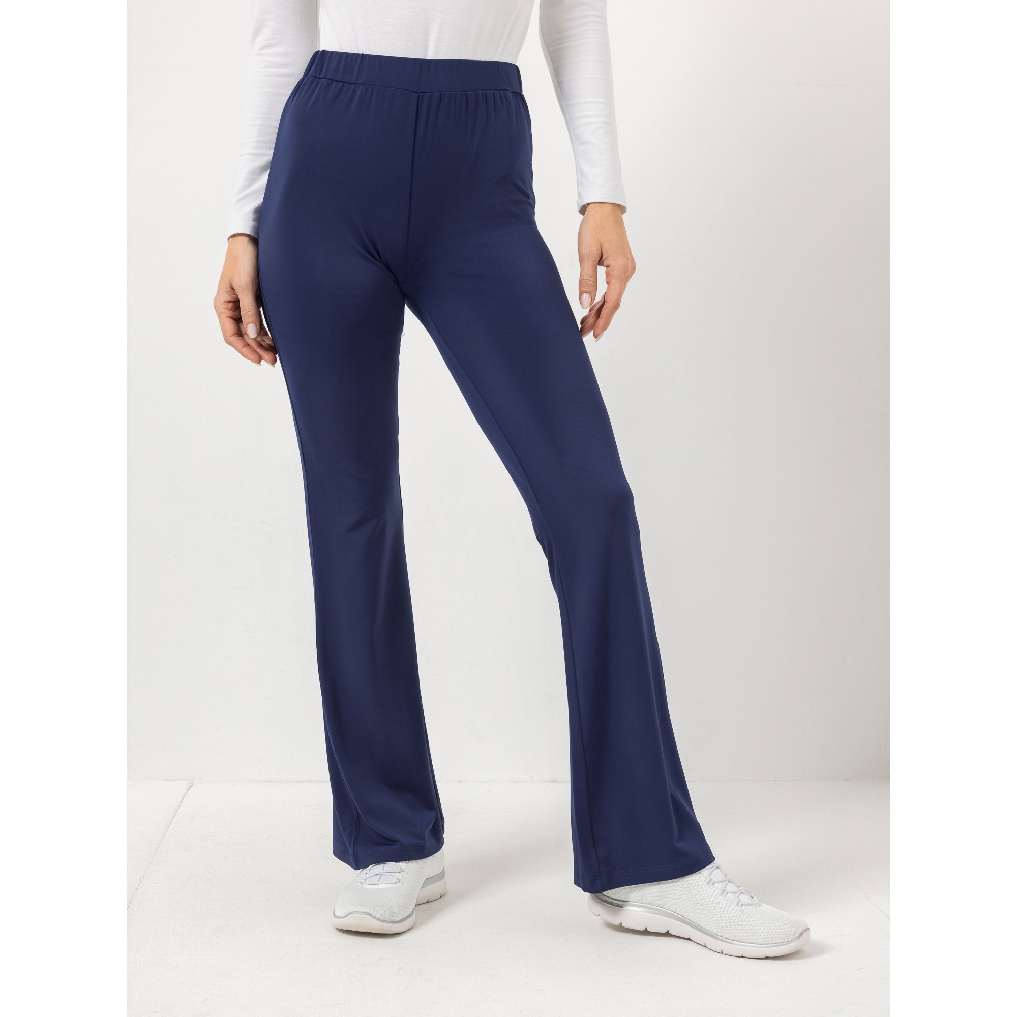 ANNI FOR FRIENDS Jerseyhose 1/1-Länge Rundumdehnbund leicht ausgestellt