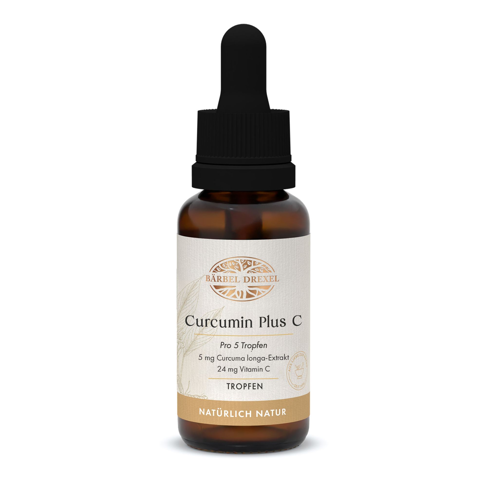 BÄRBEL DREXEL Curcumin Plus C, Kurkuma Tropfen 15ml für 60 Tage
