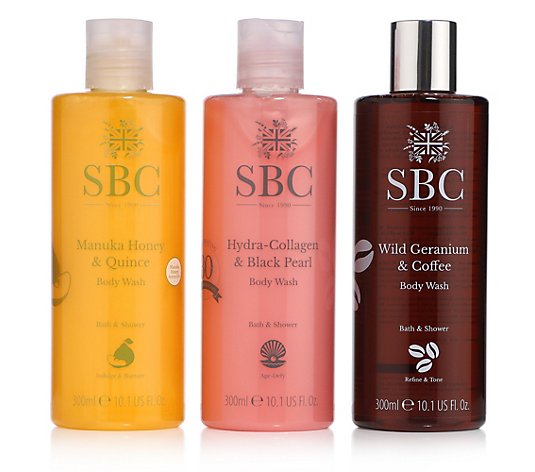 SBC Body Wash Trio Wild Geranium&Manuka Honey&Hydra Collagen je 300ml