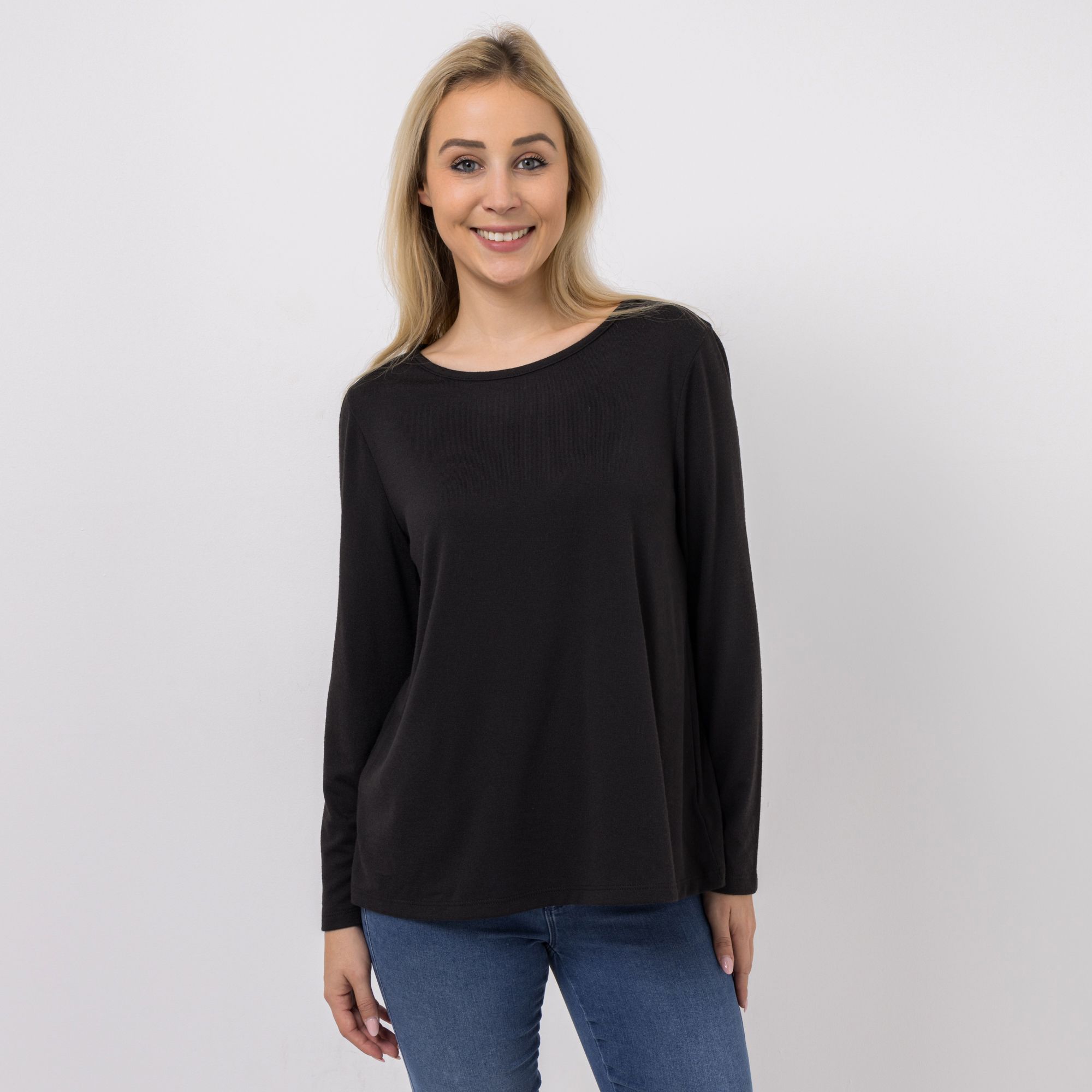 KIM & CO. Shirt, Langarm Soft TouchJersey Rundhalsausschnitt figurumspielend