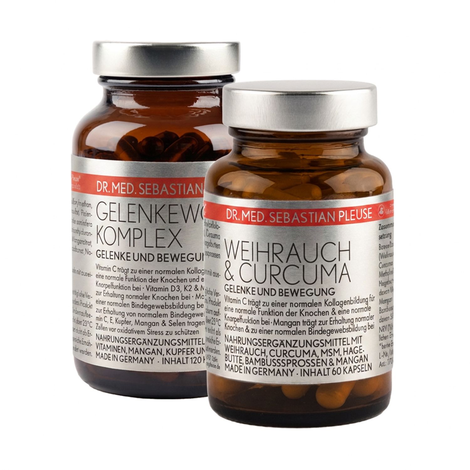 Dr. med. Sebastian Pleuse Weihrauch Curcuma 60 Kapseln+Gelenkewohl Komplex 120 Kapseln