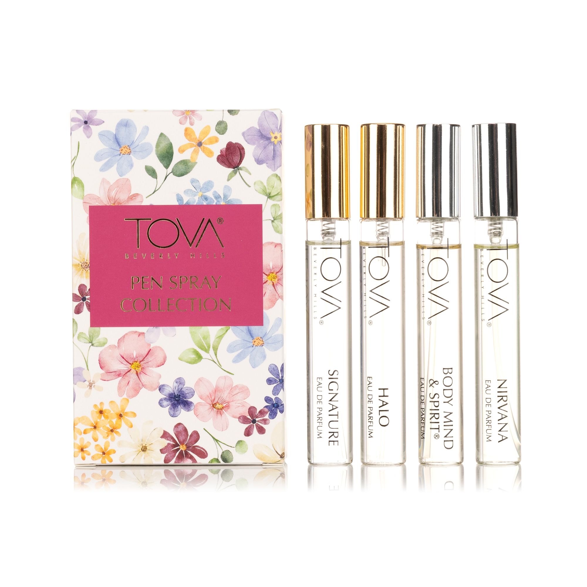 TOVA Essence Of You Set Signature, HALO Body, Mind & Spirit & Nirvana EdP 4x10ml
