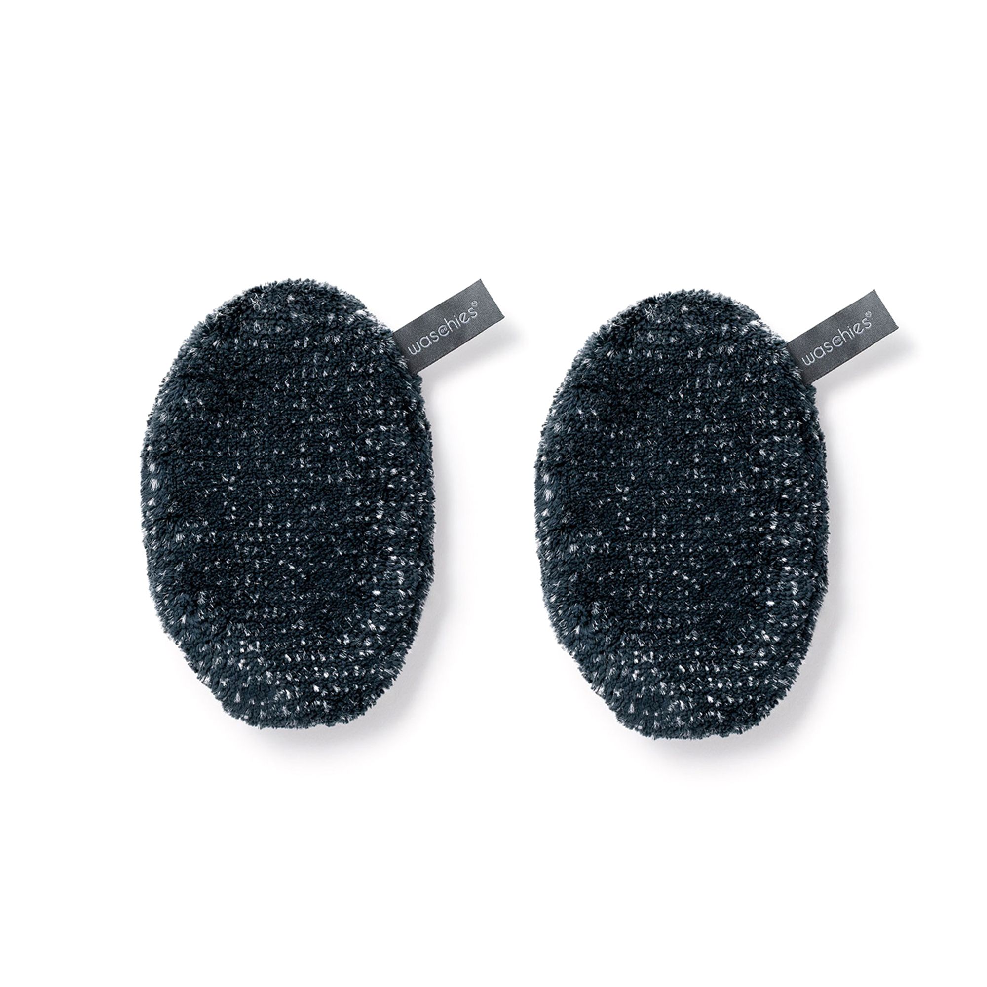 WASCHIES® Reinigung- und Waschpads für Männer, wiederverwendbar schwarz, 2-er Pack