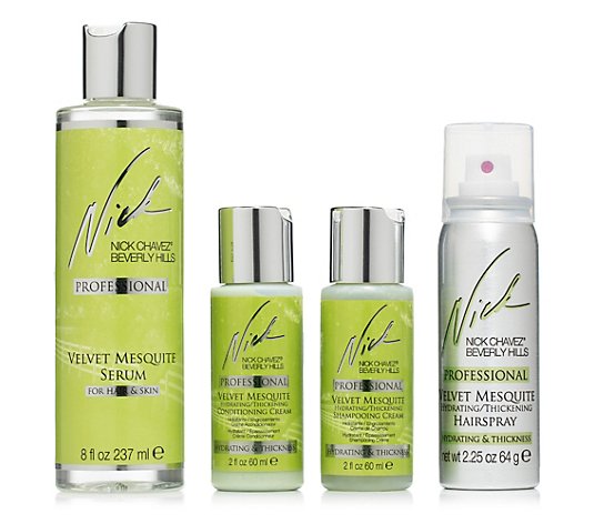 NICK CHAVEZ® Velvet Mesquite Shampoo, Conditioner, Haarspray Minis, Serum 237ml