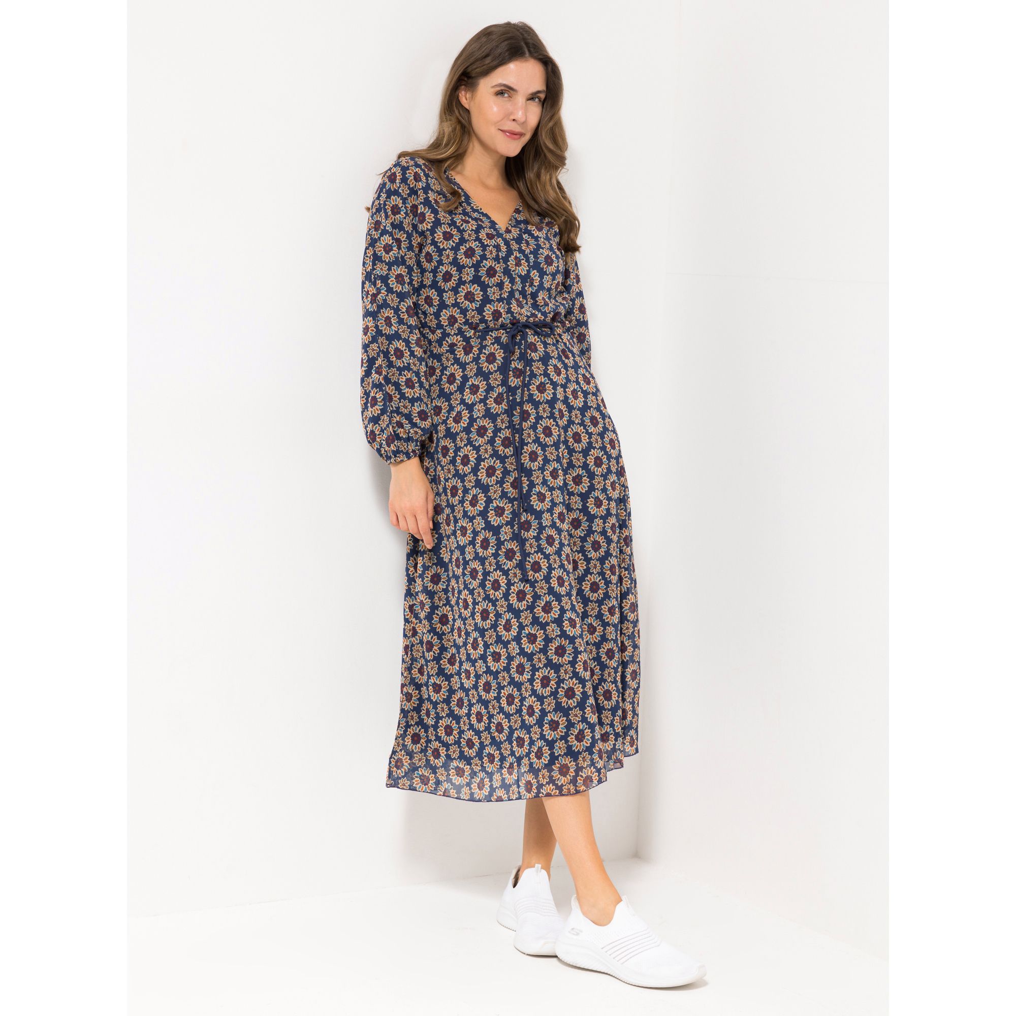 SOULS BY EYWASOULS® Kleid, mit Bindeband V-Ausschnitt figurumspielend