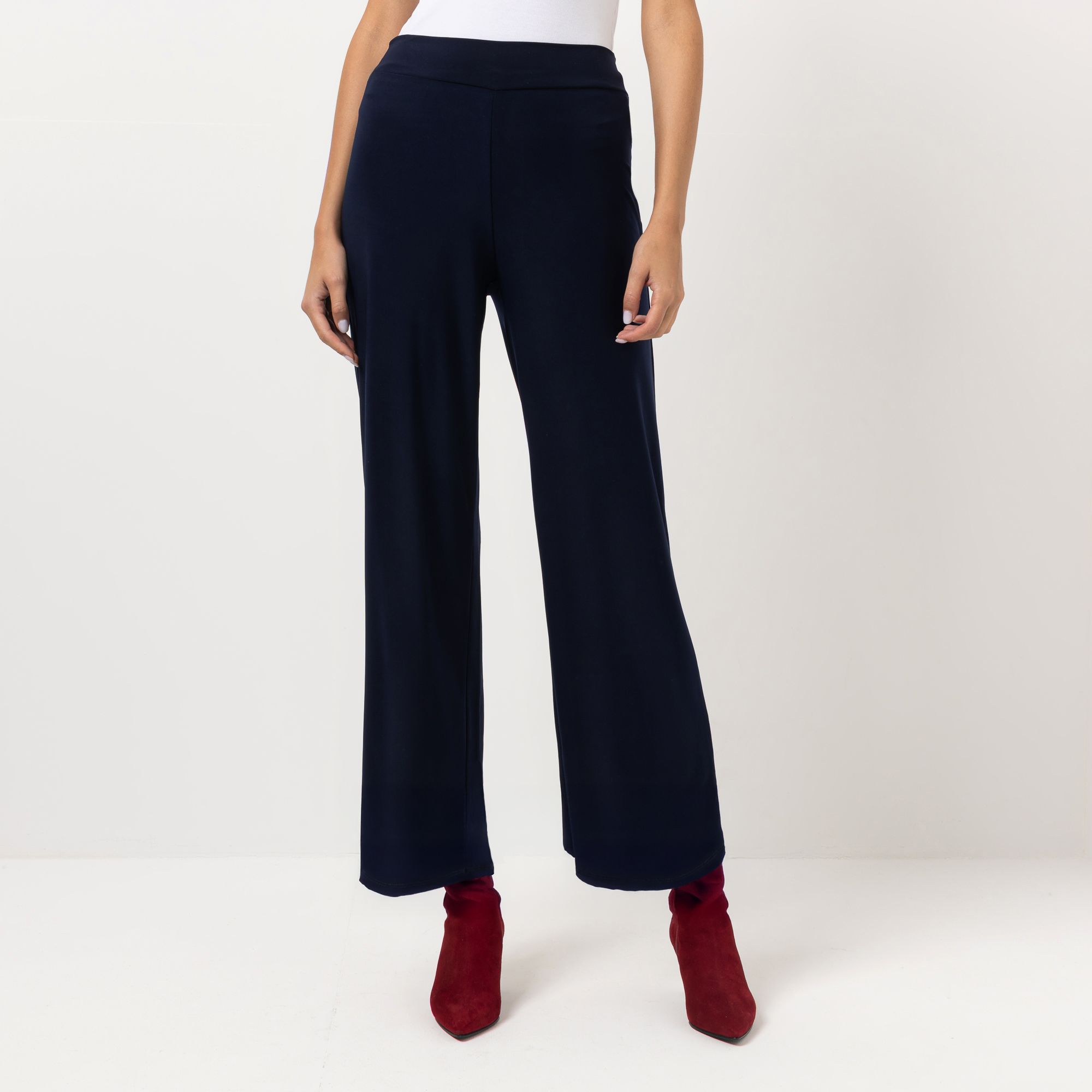 KIM & CO. Hose, knöchellang Deluxe Brazil Knit 2 Gesäßtaschen gerader Beinverlauf