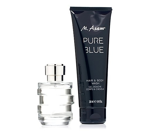 M.ASAM® Pure Blue Eau de Parfum 100ml Hair&Body Wash 250ml