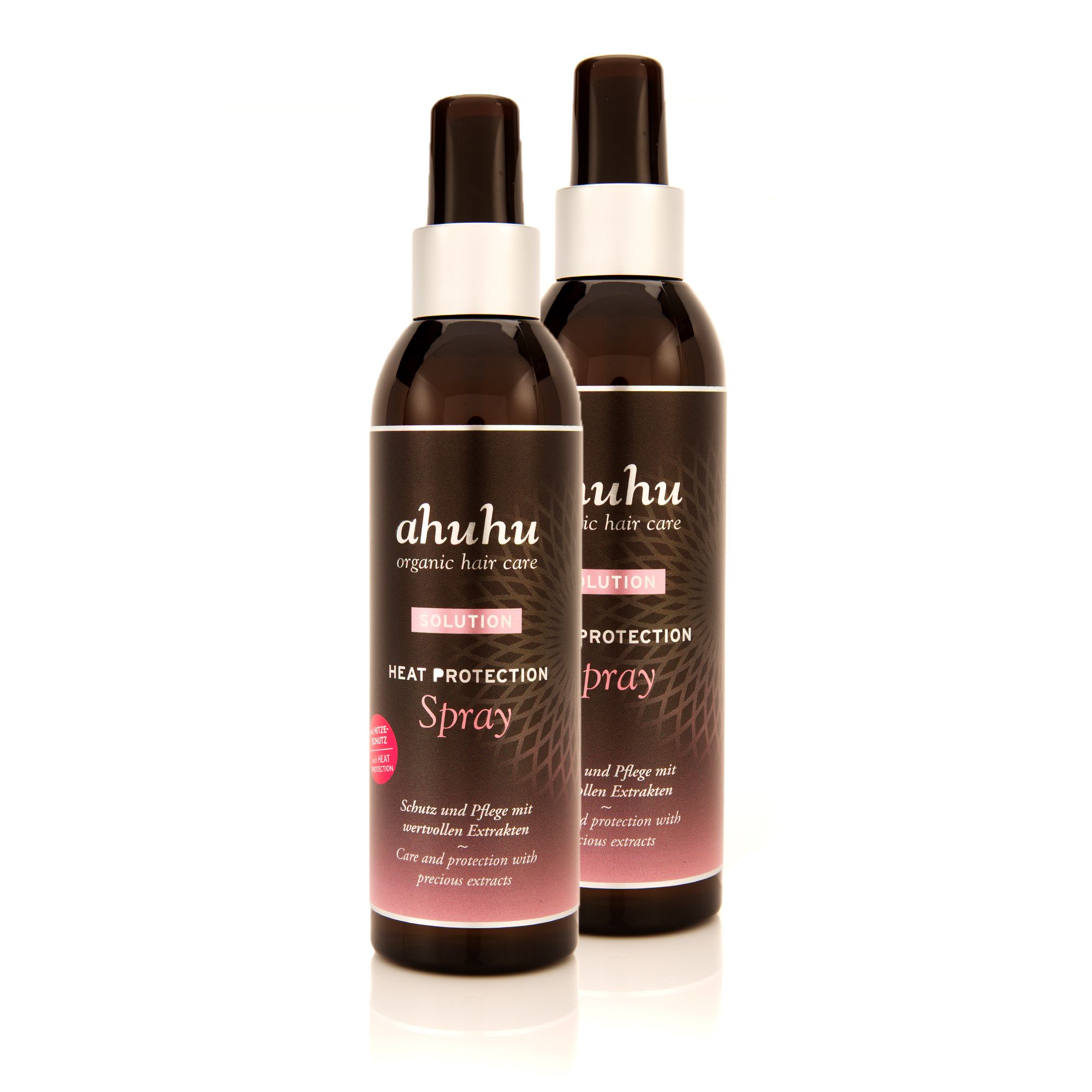 ahuhu organic hair care Heat Protection Hitzeschutzspray 2x 200ml 