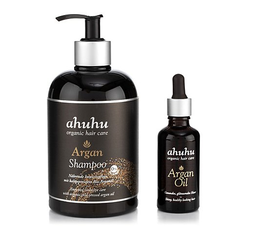 ahuhu organic hair care Argan Shampoo & Arganöl Sondergröße