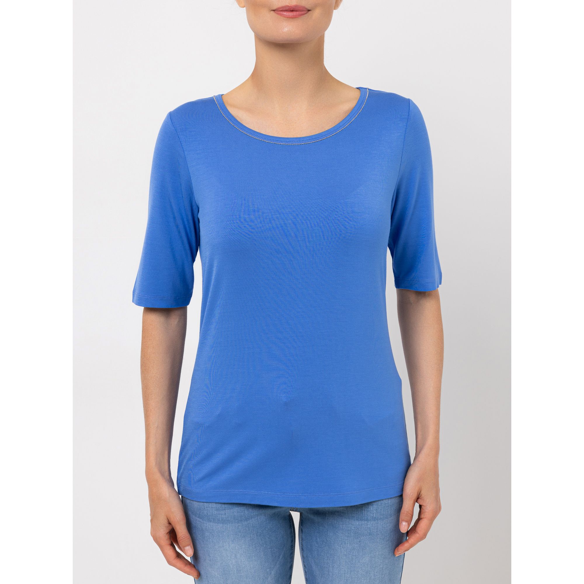 STEFFEN SCHRAUT Shirt Porto Cervo langer Halbarm mit Ketten-Detail figurumspielend