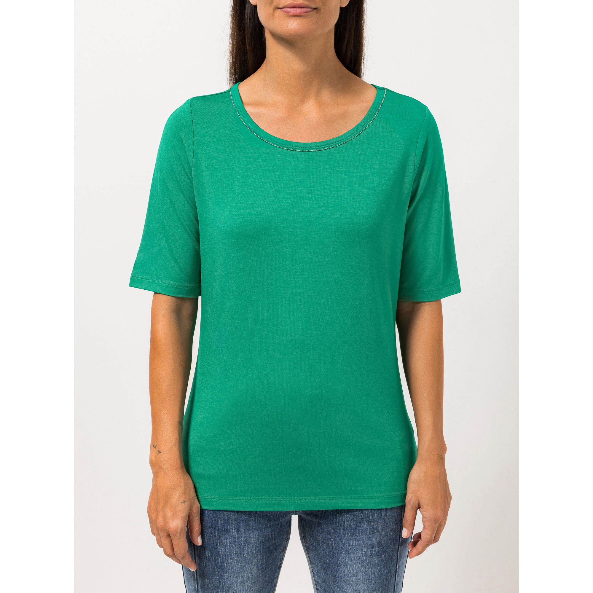 STEFFEN SCHRAUT Shirt Porto Cervo langer Halbarm mit Ketten-Detail figurumspielend