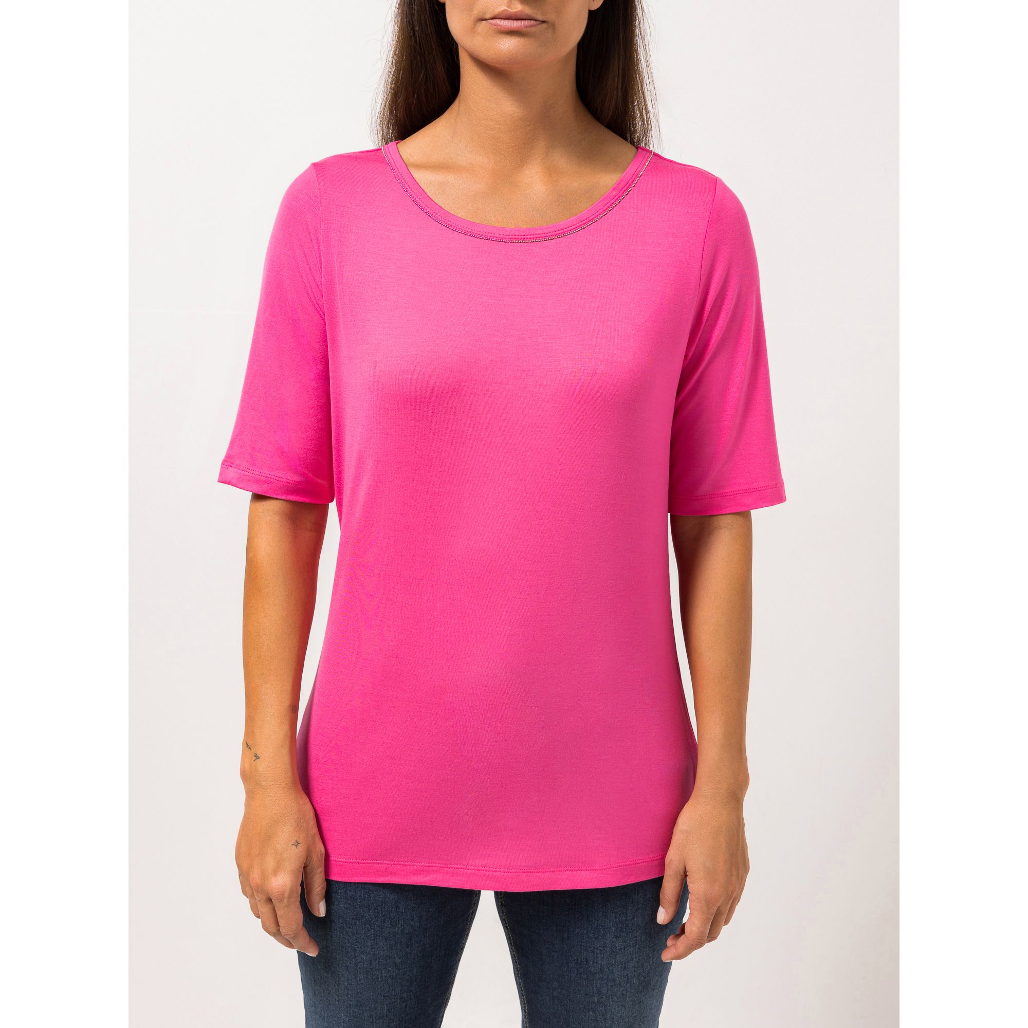 STEFFEN SCHRAUT Shirt Porto Cervo langer Halbarm mit Ketten-Detail figurumspielend