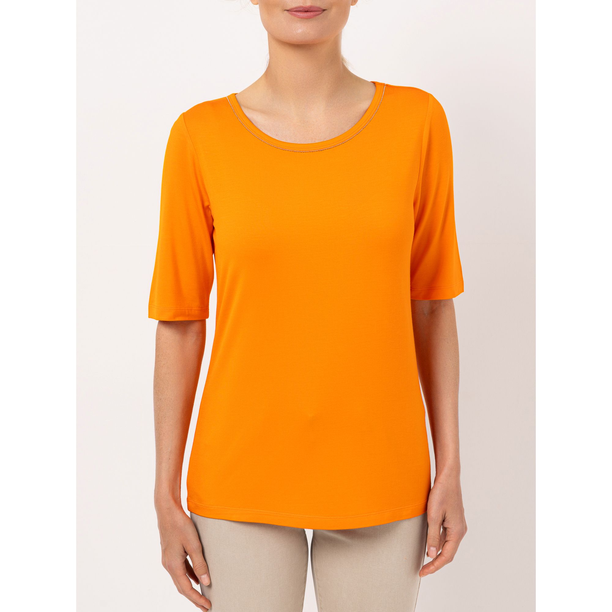 STEFFEN SCHRAUT Shirt Porto Cervo langer Halbarm mit Ketten-Detail figurumspielend