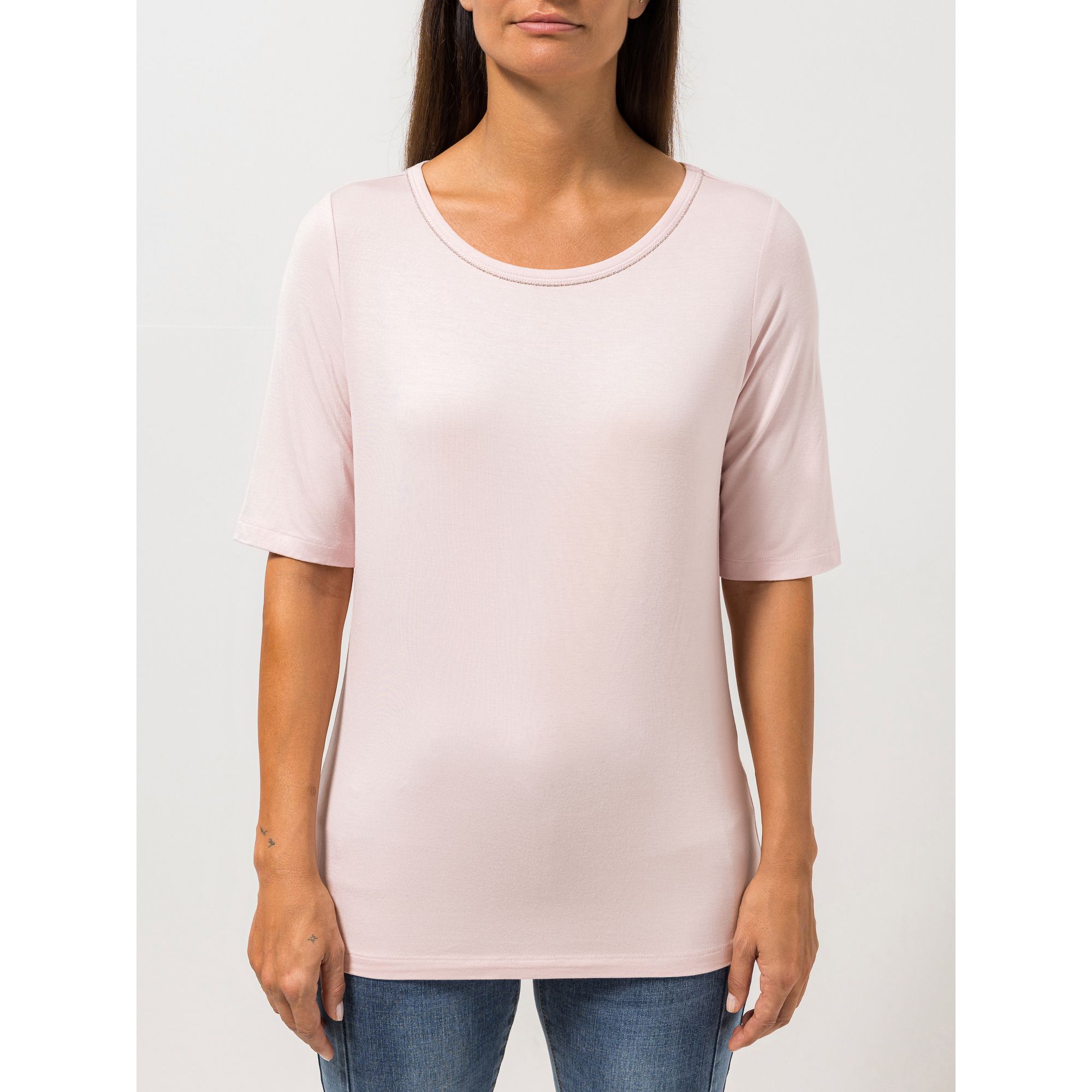 STEFFEN SCHRAUT Shirt Porto Cervo langer Halbarm mit Ketten-Detail figurumspielend