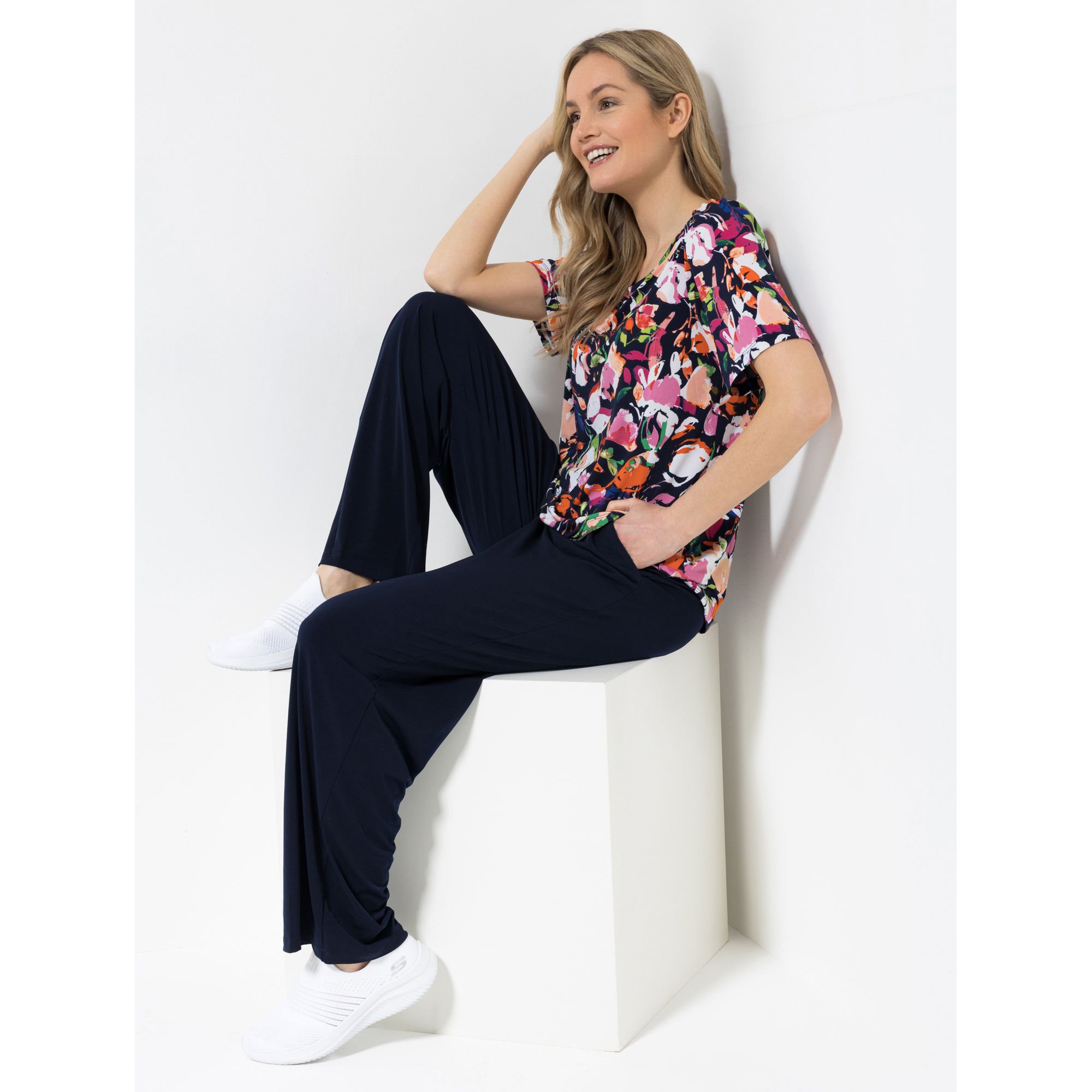 KIM & CO. Shirt, 1/2-Arm Brazil Knit Jersey Ärmel mit Raffung figurumspielend