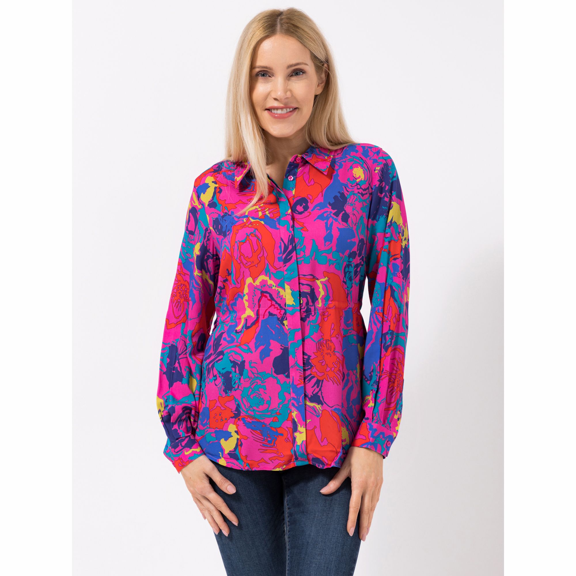 DAWID by Dawid Tomaszewski Longbluse, Manschette Taillentunnel leger weit