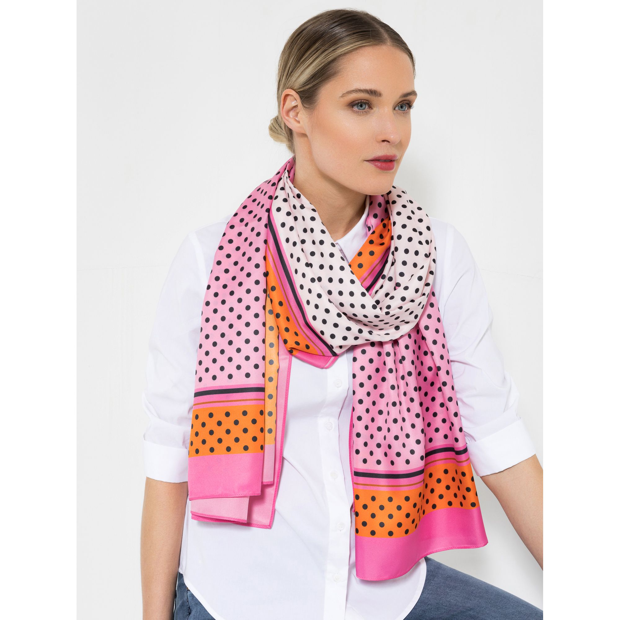 STEFFEN SCHRAUT Schal Caracas Twill-Stoff Allover-Druck ca. 190x90cm