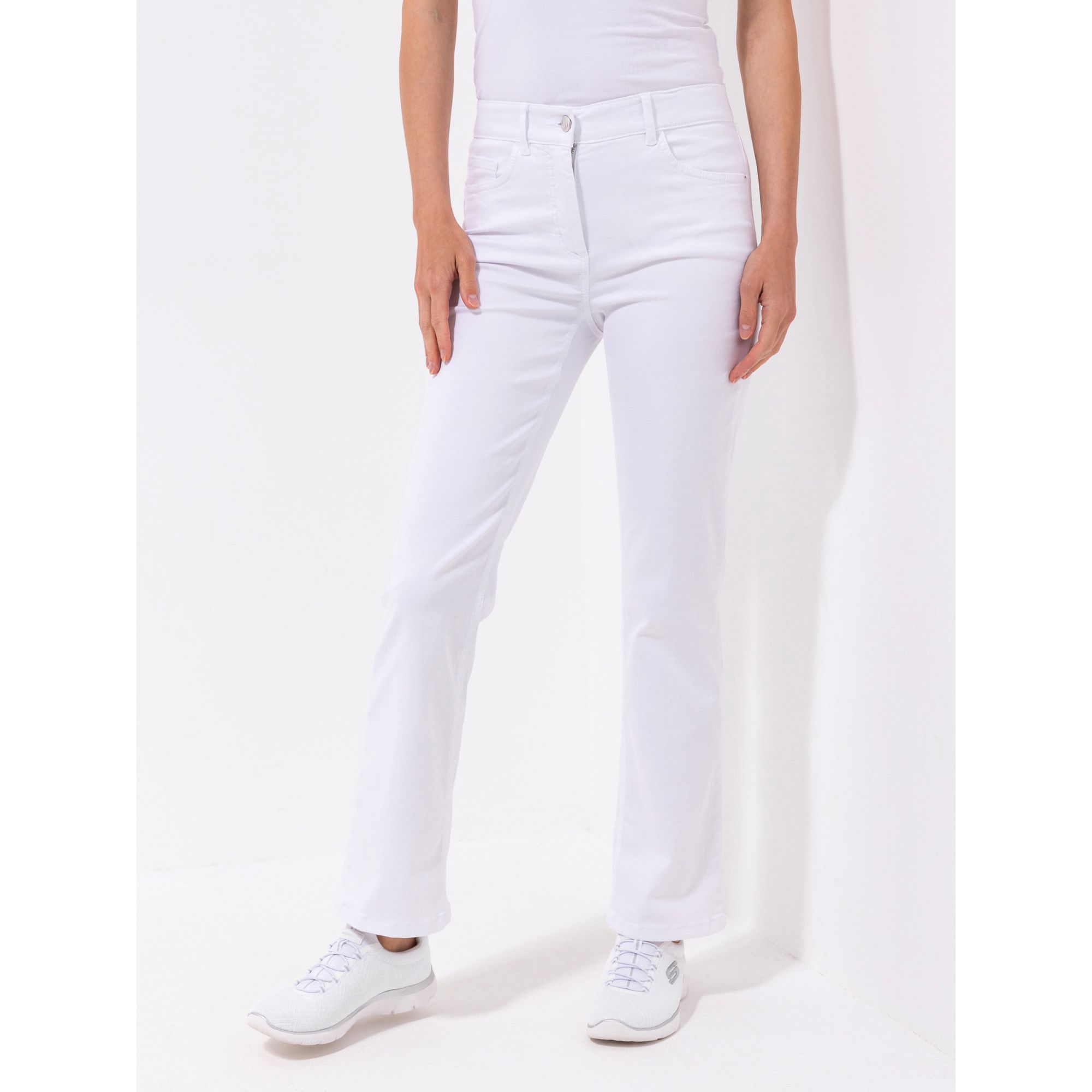 EVA LUTZ Jeanshose 5-pocket Form OEKO-TEX® gerades Bein