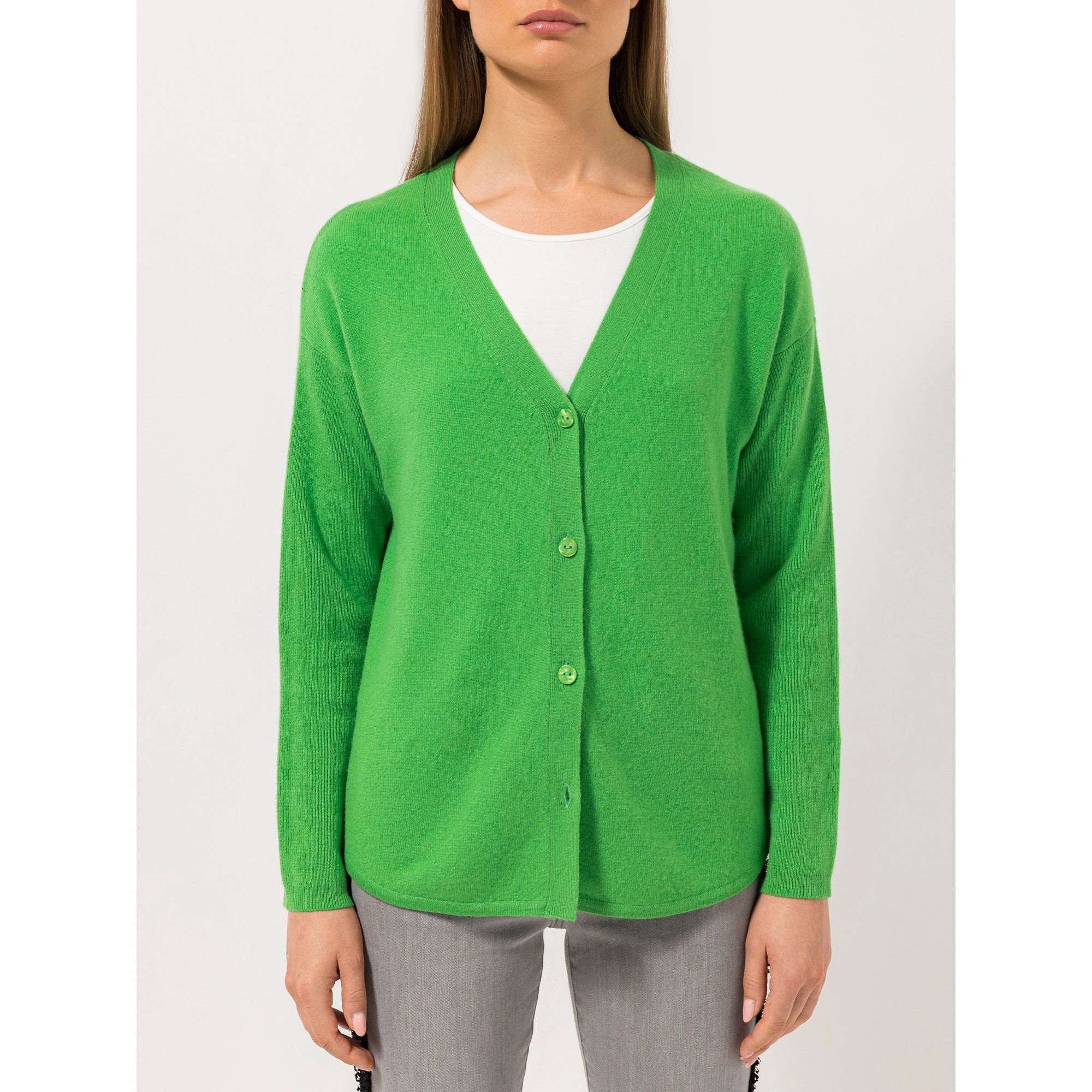 STEFFEN SCHRAUT Cardigan V-Ausschnitt 100% Kaschmir leger weit