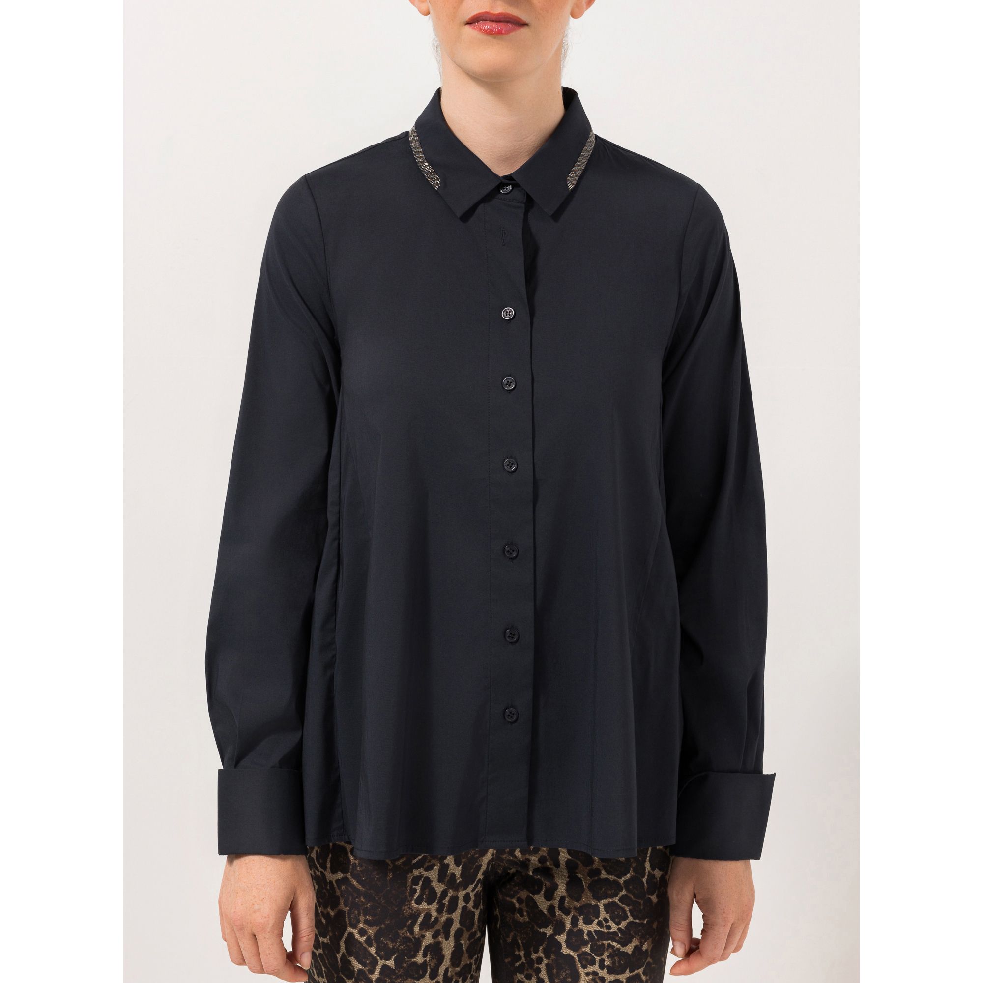 STEFFEN SCHRAUT Bluse Florenz Ketten-Detail am Kragen leger weit