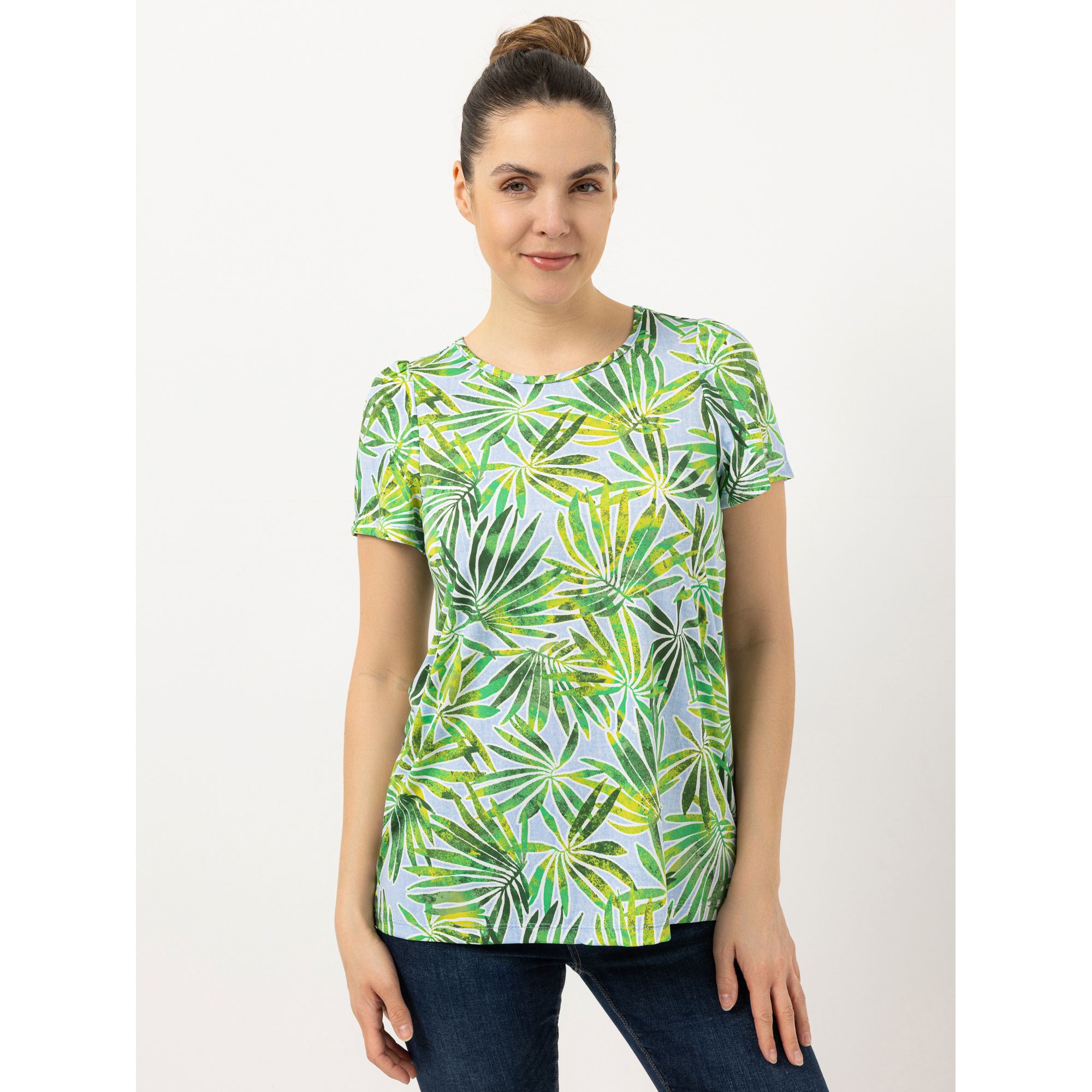 KIM & CO. Shirt, 1/2-Arm Brazil Knit Jersey Rundhalsausschnitt figurumspielend