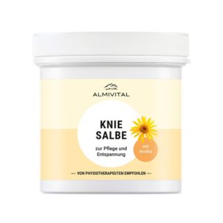 ALMIVITAL Kniesalbe zur Pflege und Entspannung strapazierter Knie 250ml Tiegel