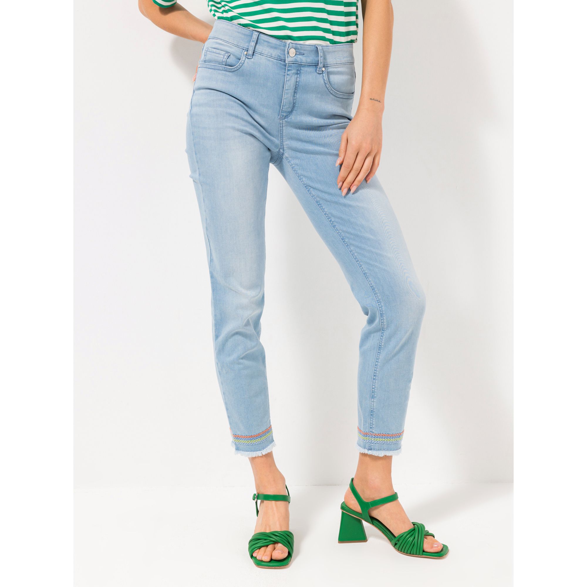 STEFFEN SCHRAUT Jeans, knöchellang 5-Pocket-Style OEKO-TEX® sehr schmales Bein