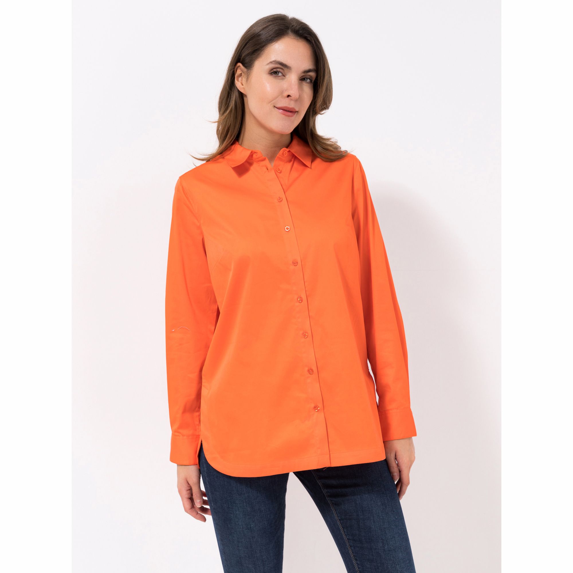 DAWID by Dawid Tomaszewski Bluse, elastisch Hemdblusenkragen leger weit