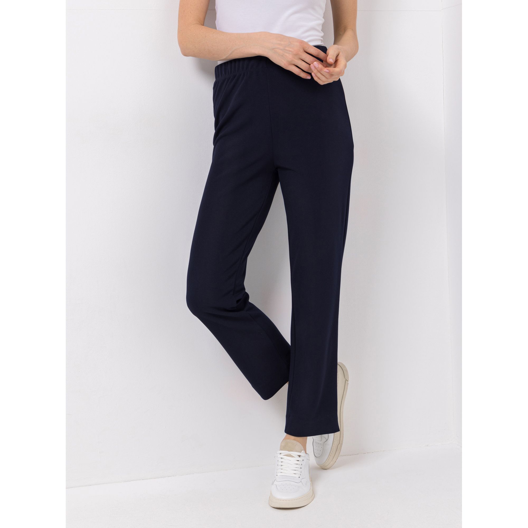 KIM & CO. Hose, knöchellang Ponti Crepe Jersey Rundumdehnbund schmaler Beinverlauf