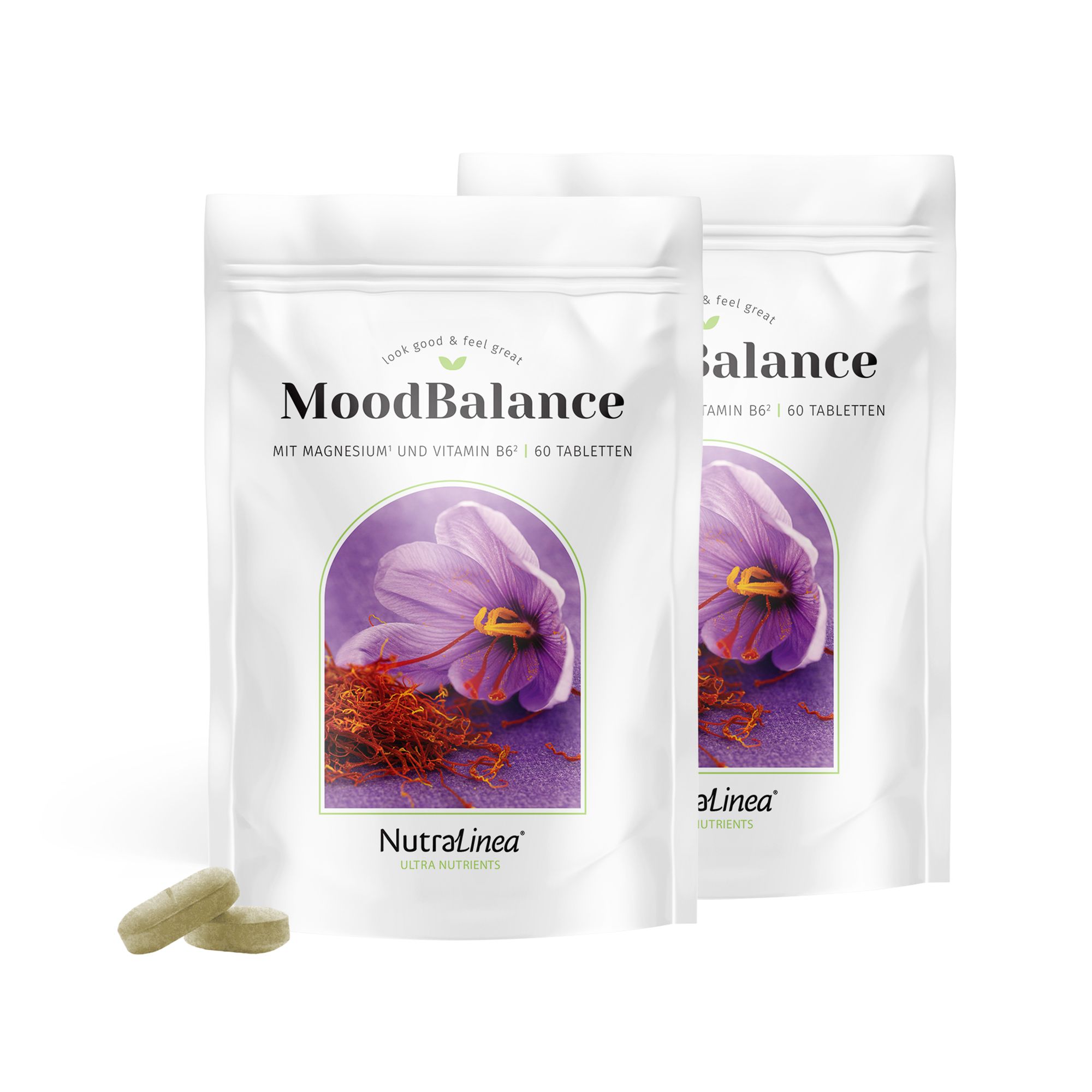 NutraLinea® Mood Balance mit Affron® & Safran-Extrakt 2x60 Stück f. 120 T.
